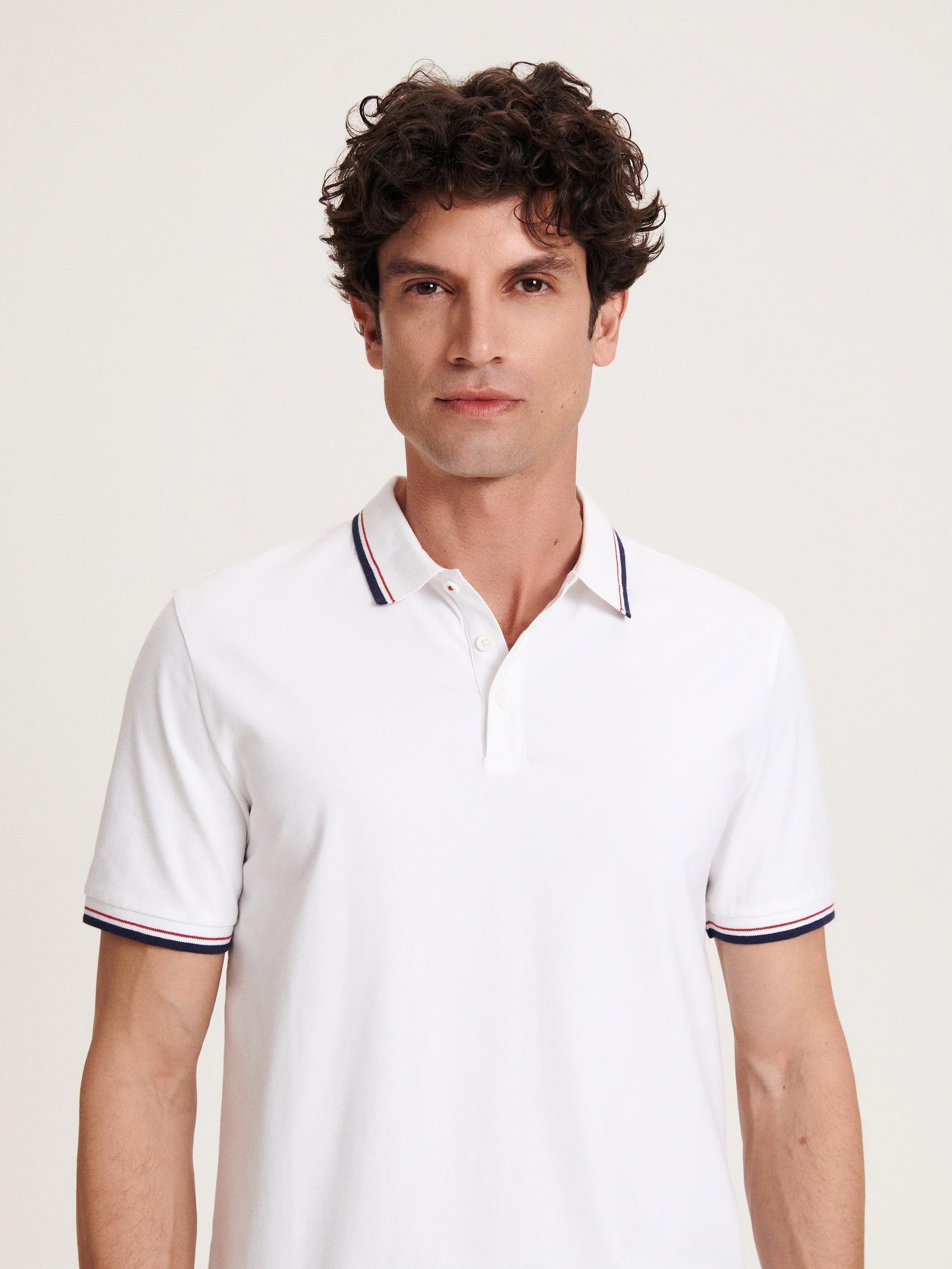 Cream Regular Polo Shirt, , large image number 1