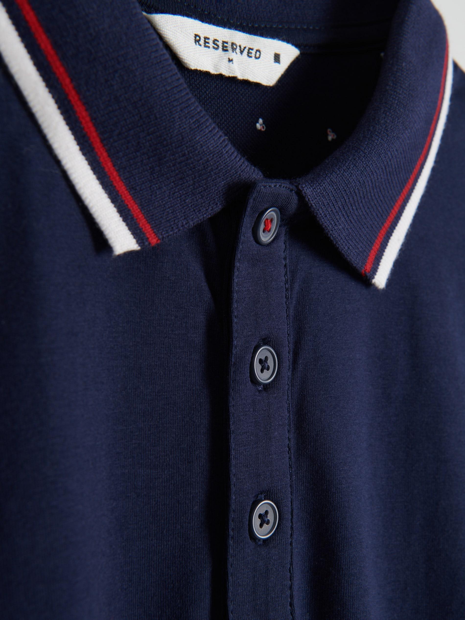Navy Regular Polo Shirt, , large image number 3