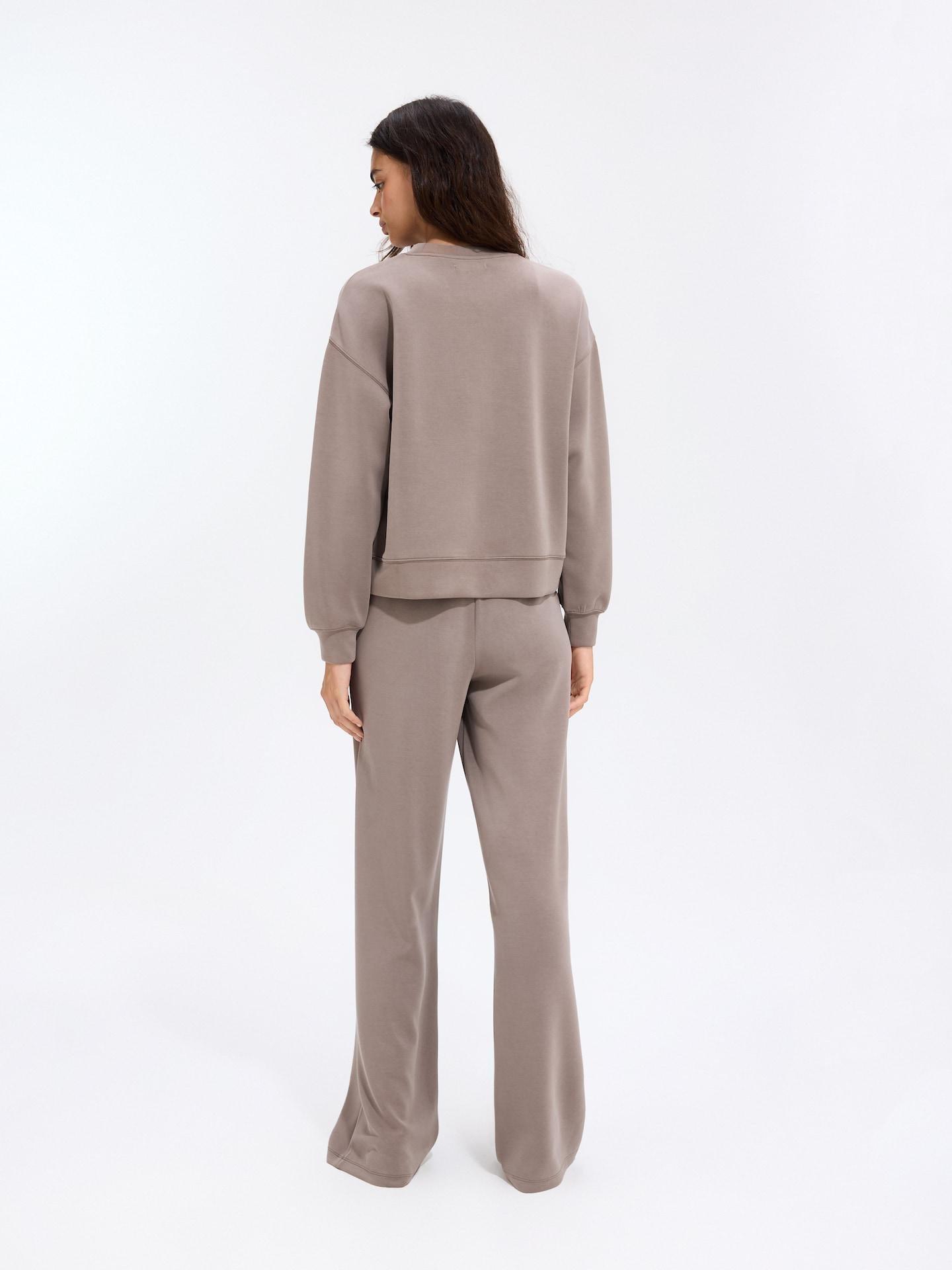 Brown Modal Blend Sweatshirt, Brown, medium