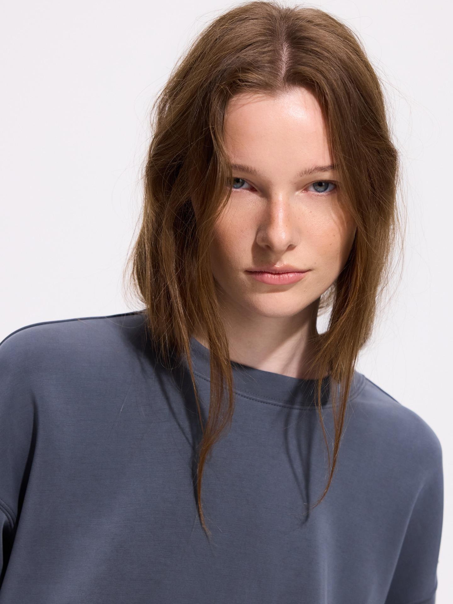 Grey Modal Blend Sweatshirt, Grey, medium
