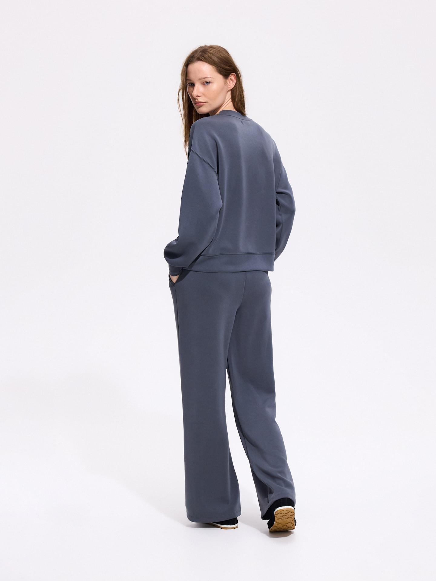 Grey Modal Blend Sweatshirt, Grey, large image number 3