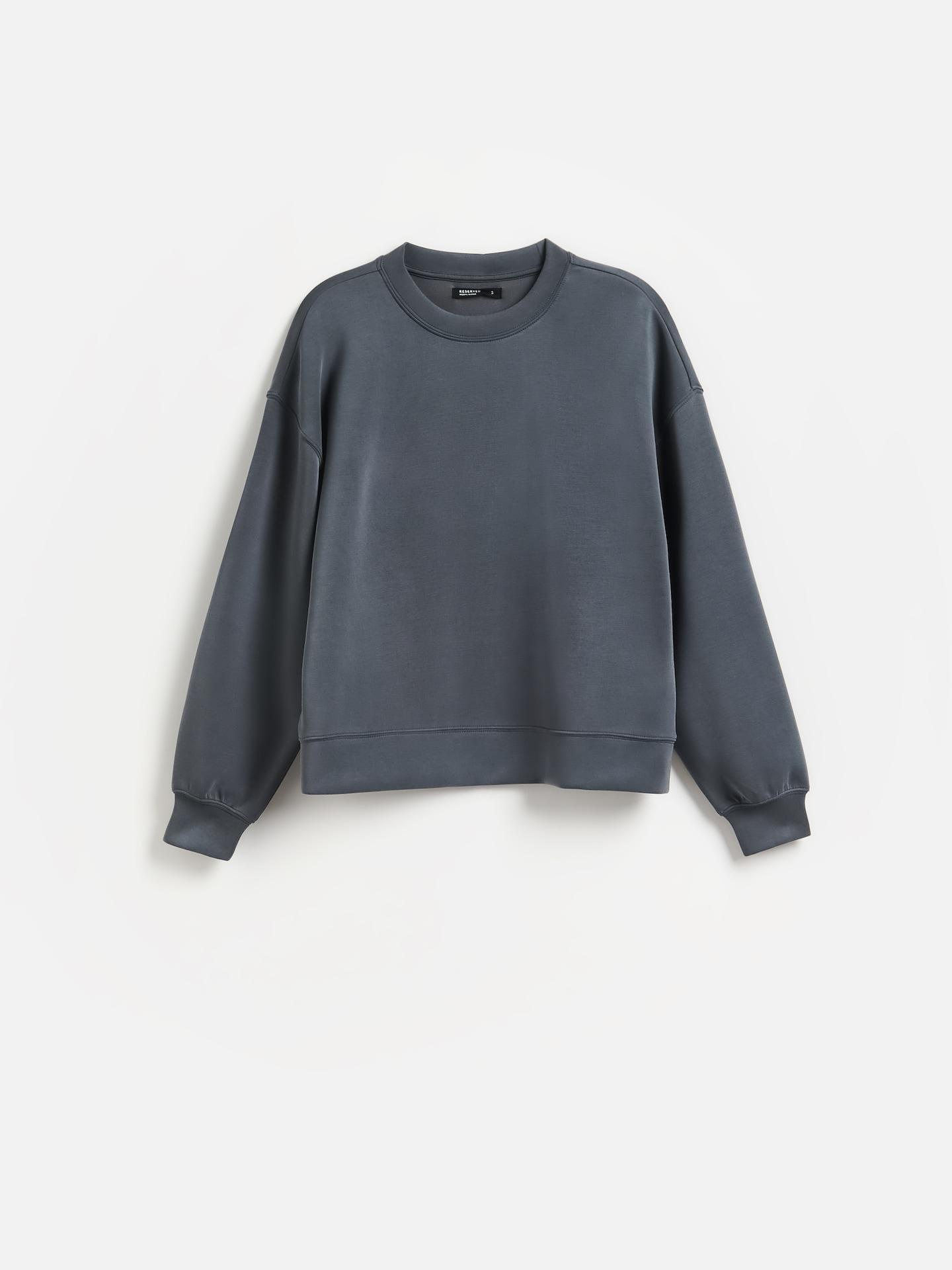 Grey Modal Blend Sweatshirt, Grey, large image number 4