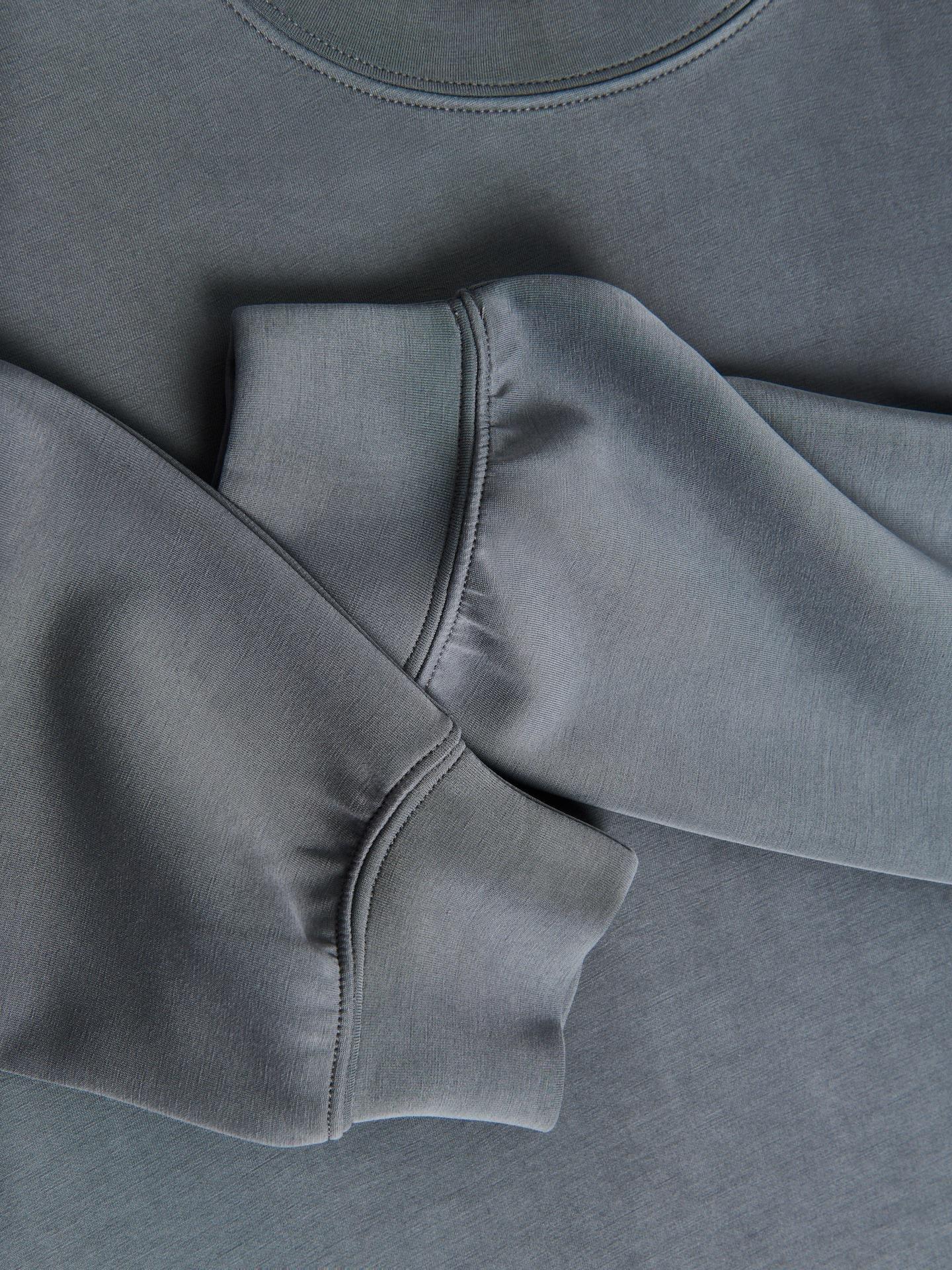 Grey Modal Blend Sweatshirt, Grey, large image number 5