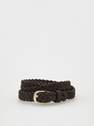 Reserved - dusty brown Braided belt