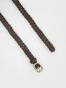 Reserved - dusty brown Braided belt