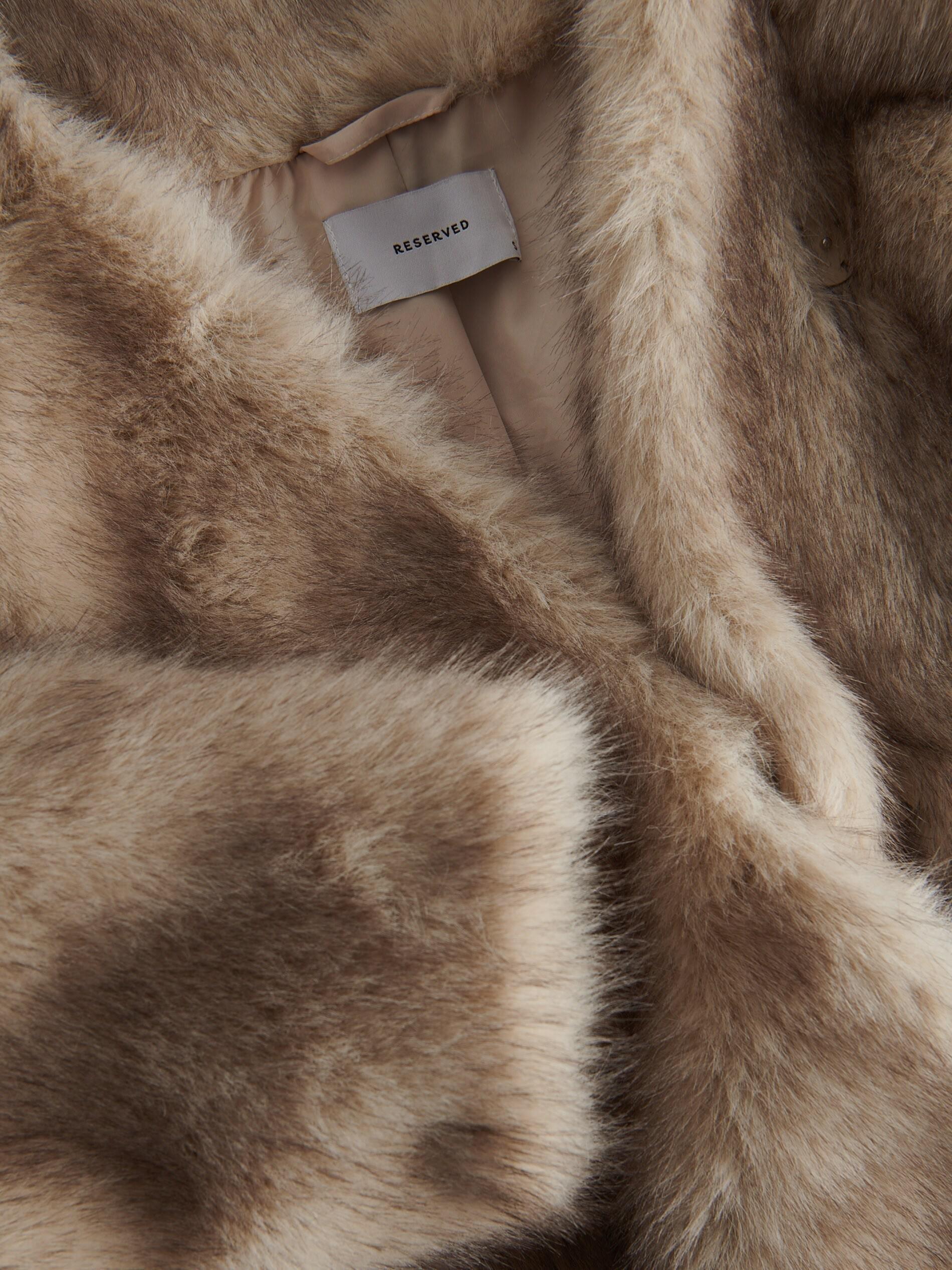 NUDE Oversize faux fur coat, , large image number 1