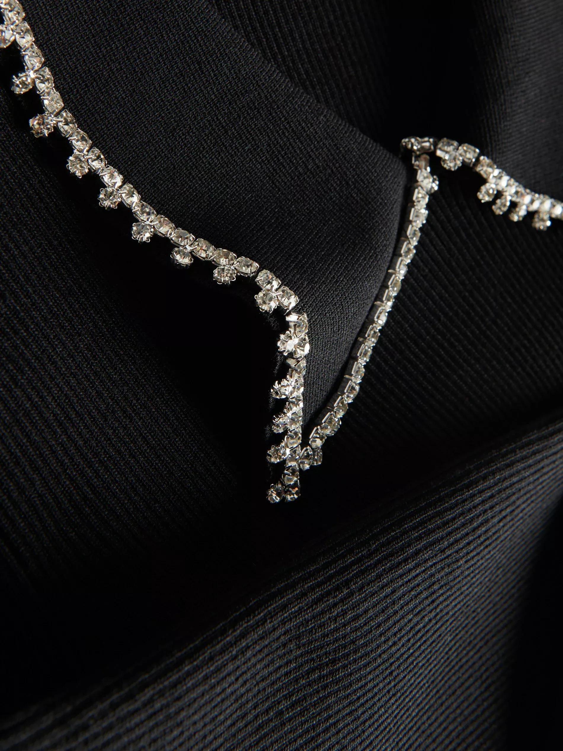 Black Blouse With A Decorative Collar, , large image number 1