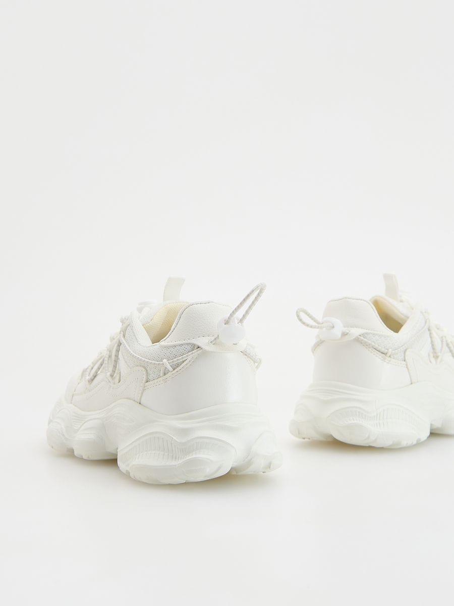 White Trekking Shoes, Kids Girl, , large image number 1