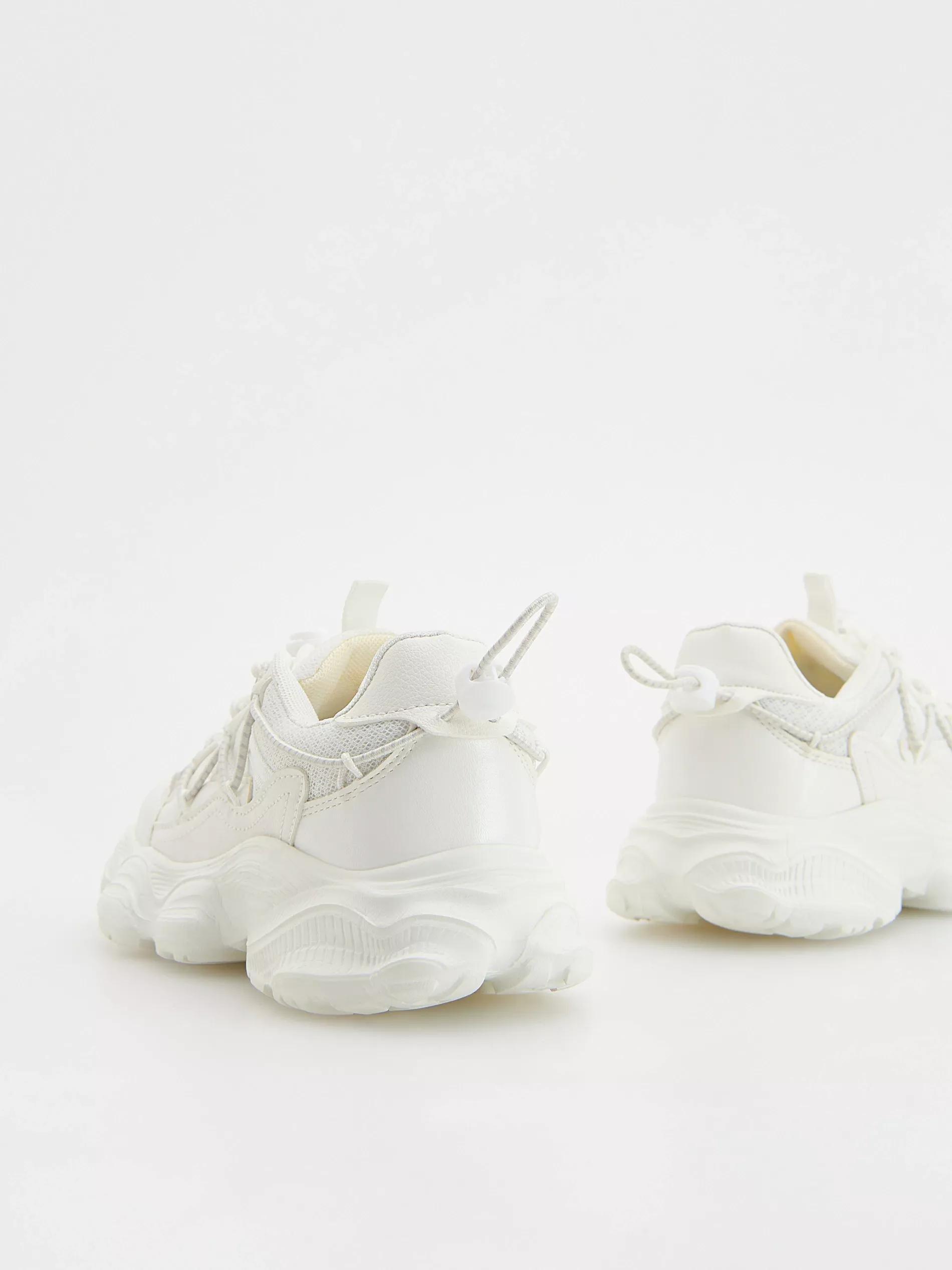 White Trekking Shoes, Kids Girl, , large image number 4