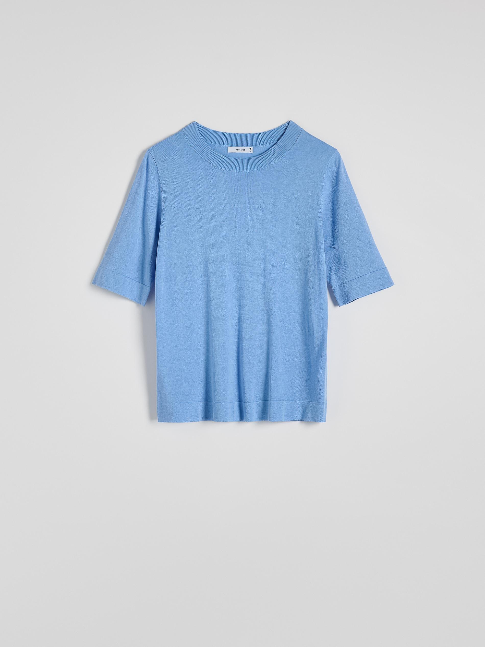 Blue Silk Blend Blouse, , large image number 9