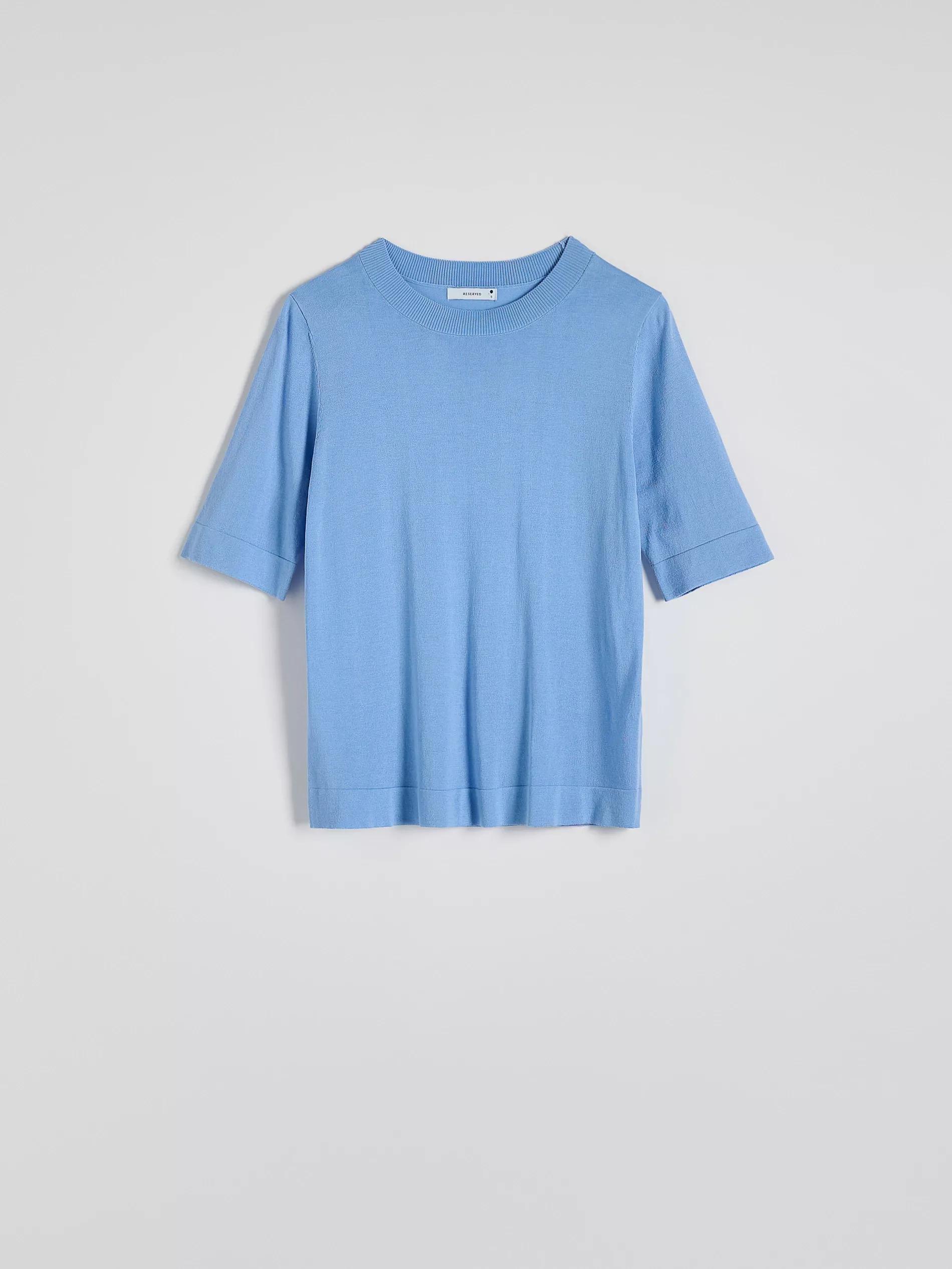 Blue Silk Blend Blouse, , large image number 10