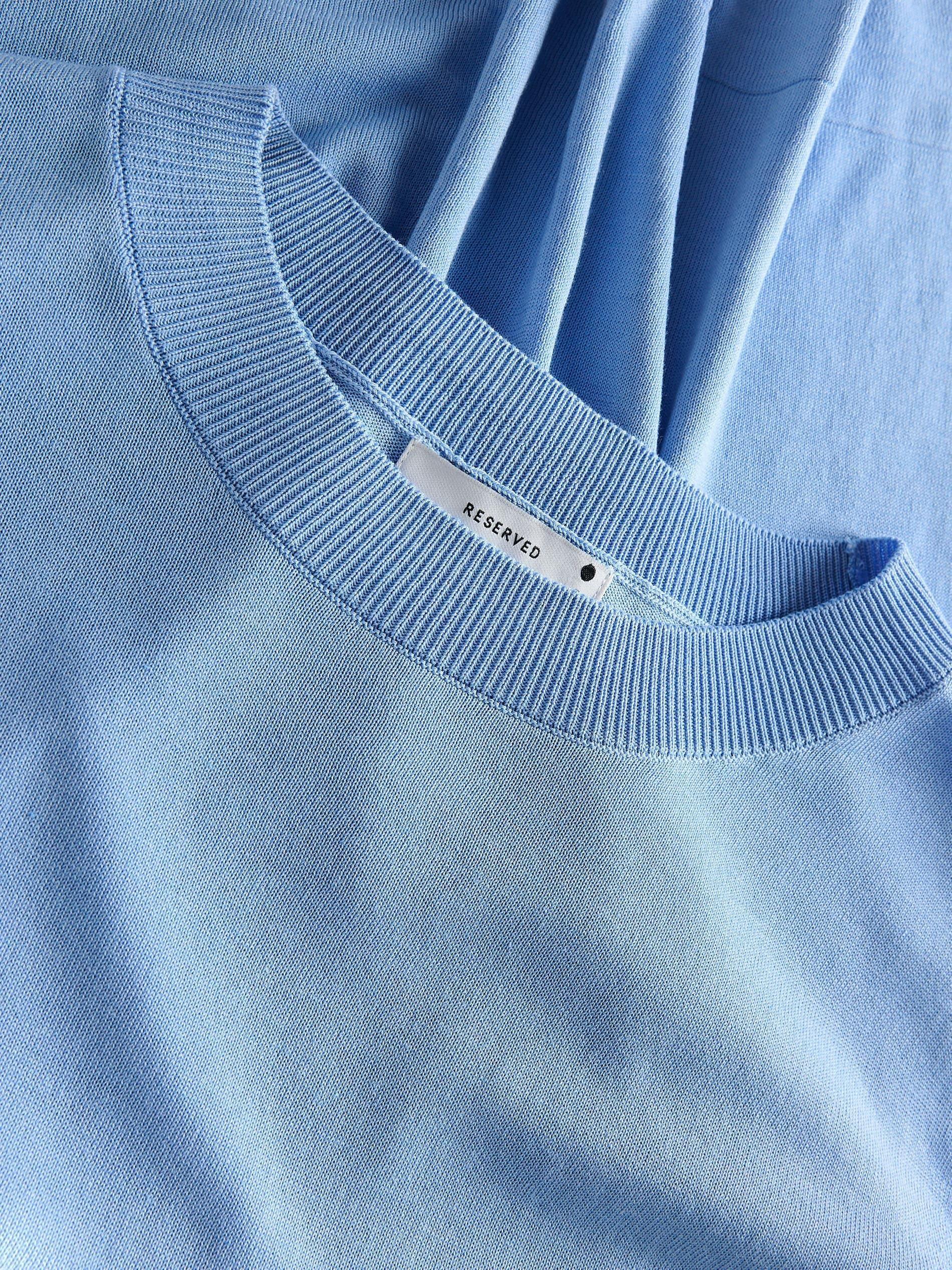 Blue Silk Blend Blouse, , large image number 12