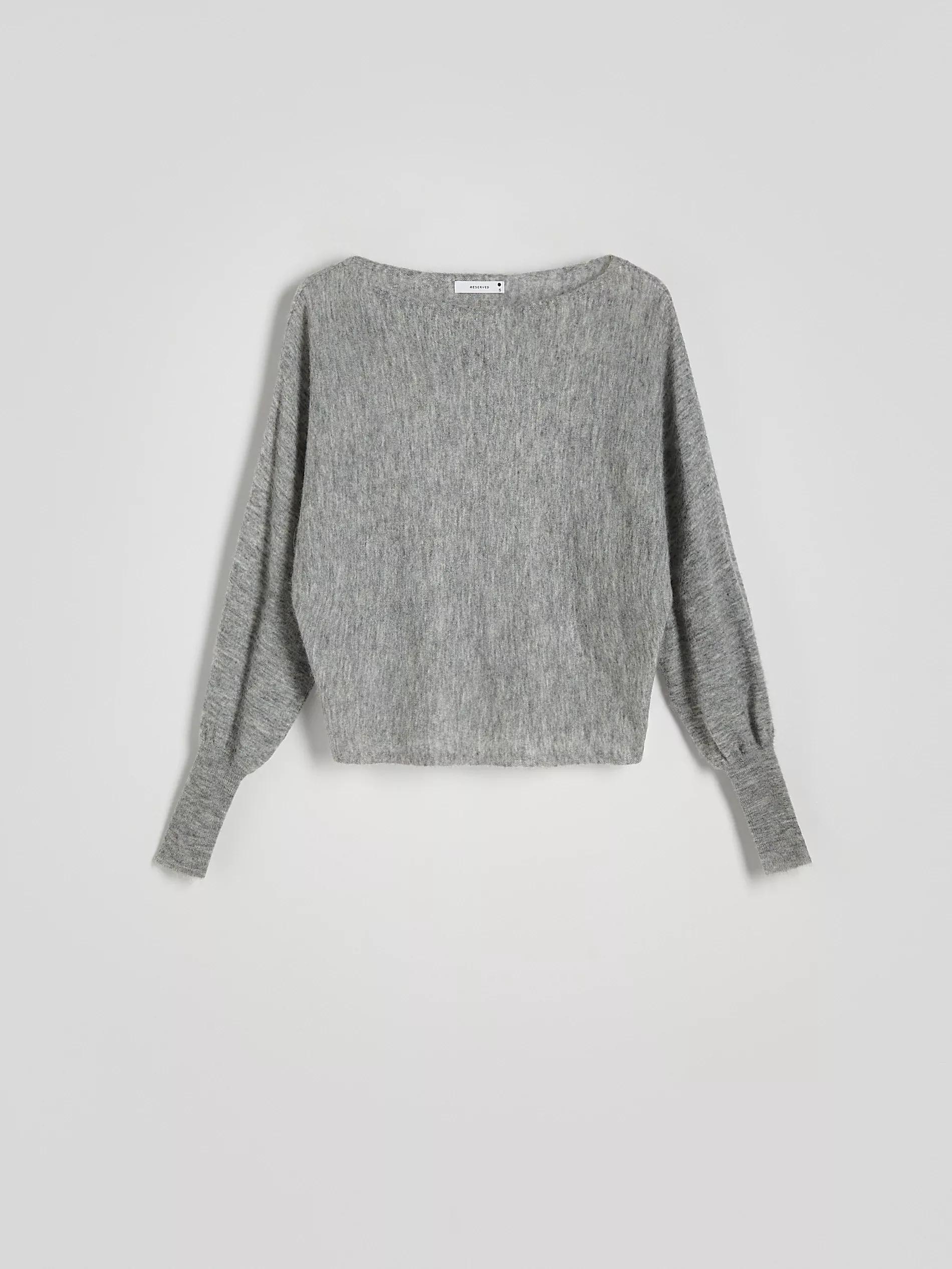 Grey Long Sleeve Sweater, , large image number 4