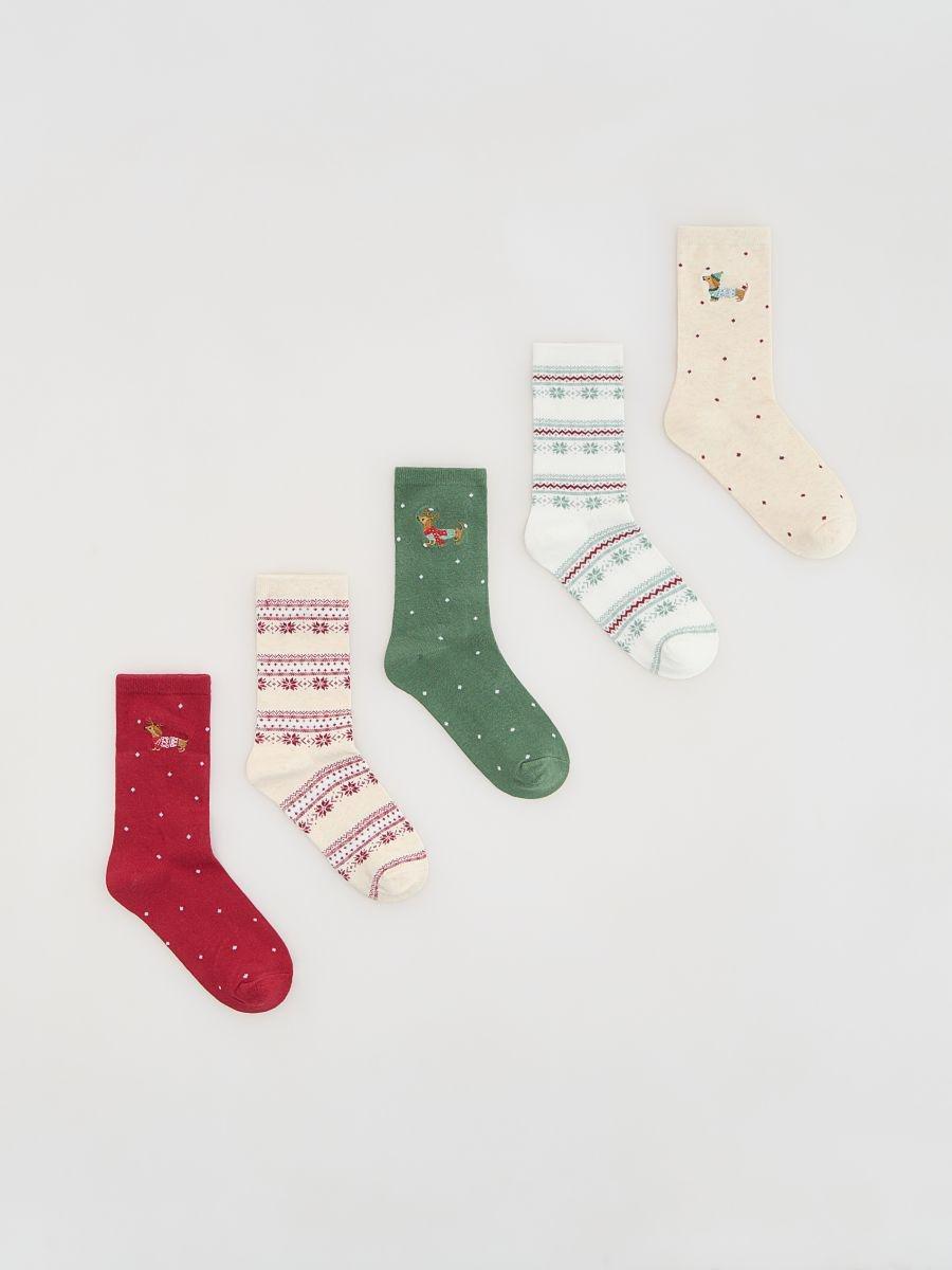 Red Socks, Red, medium