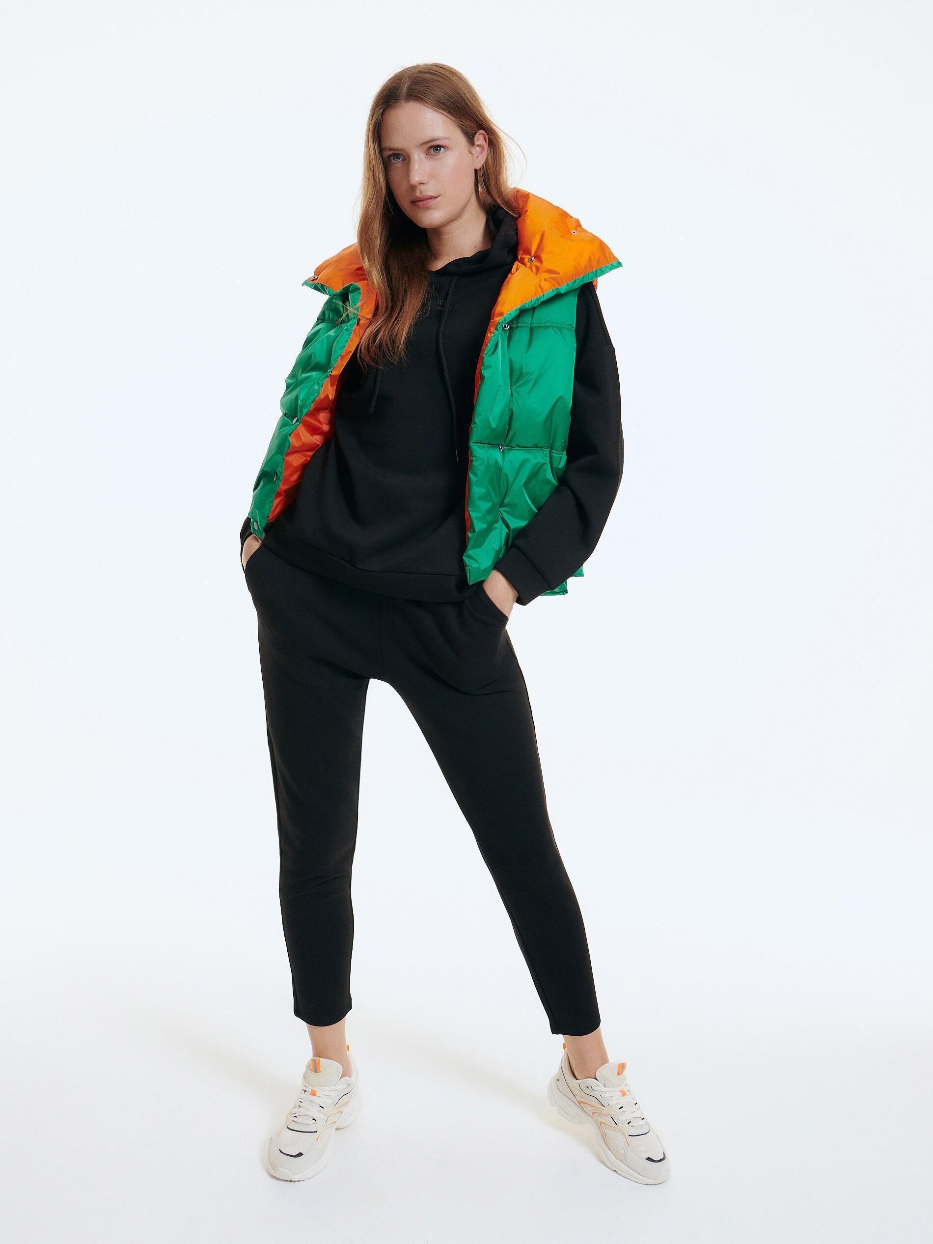 Black Ladies Jogging Top, , large image number 1