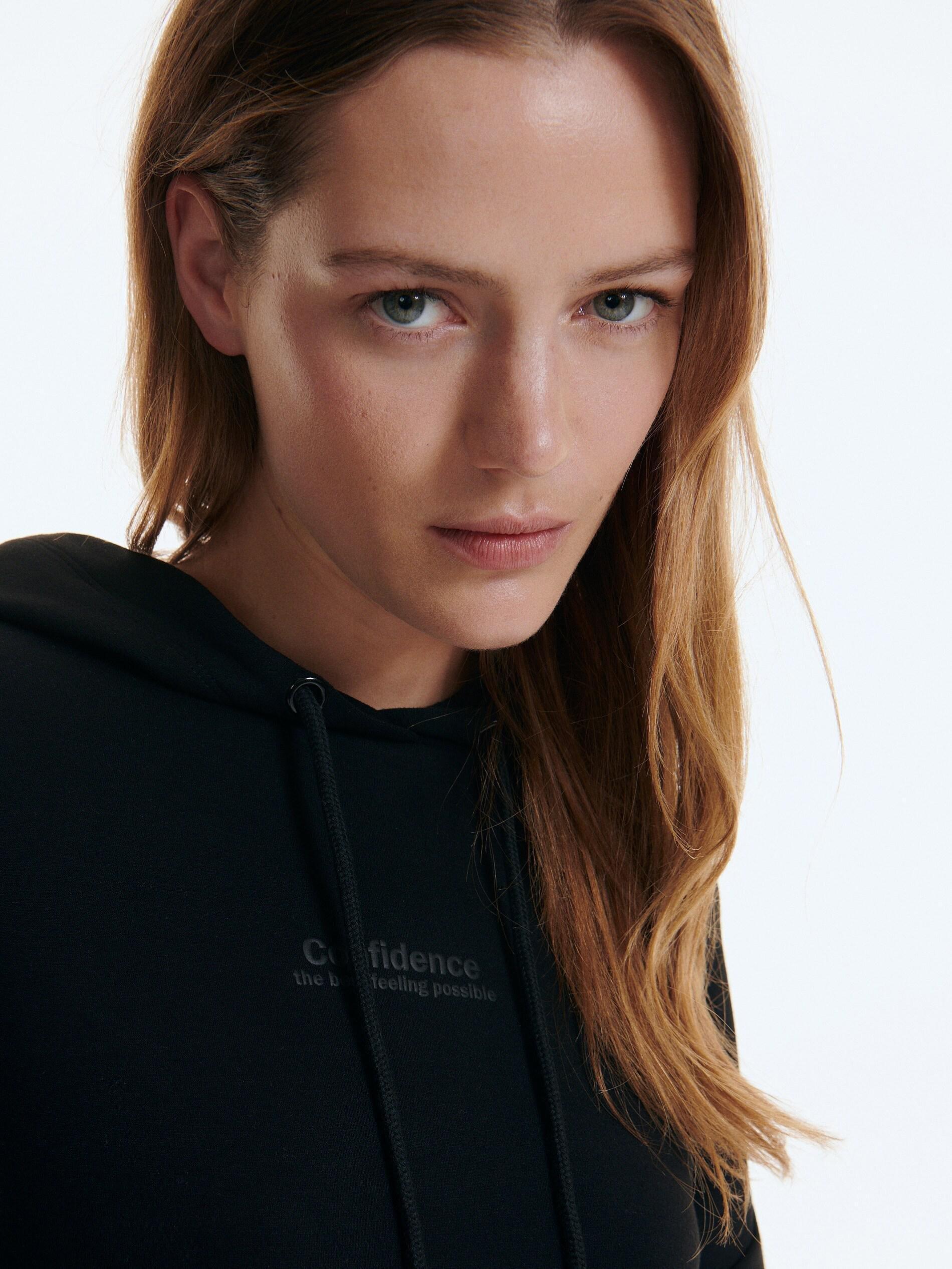 Black Ladies Jogging Top, , large image number 2