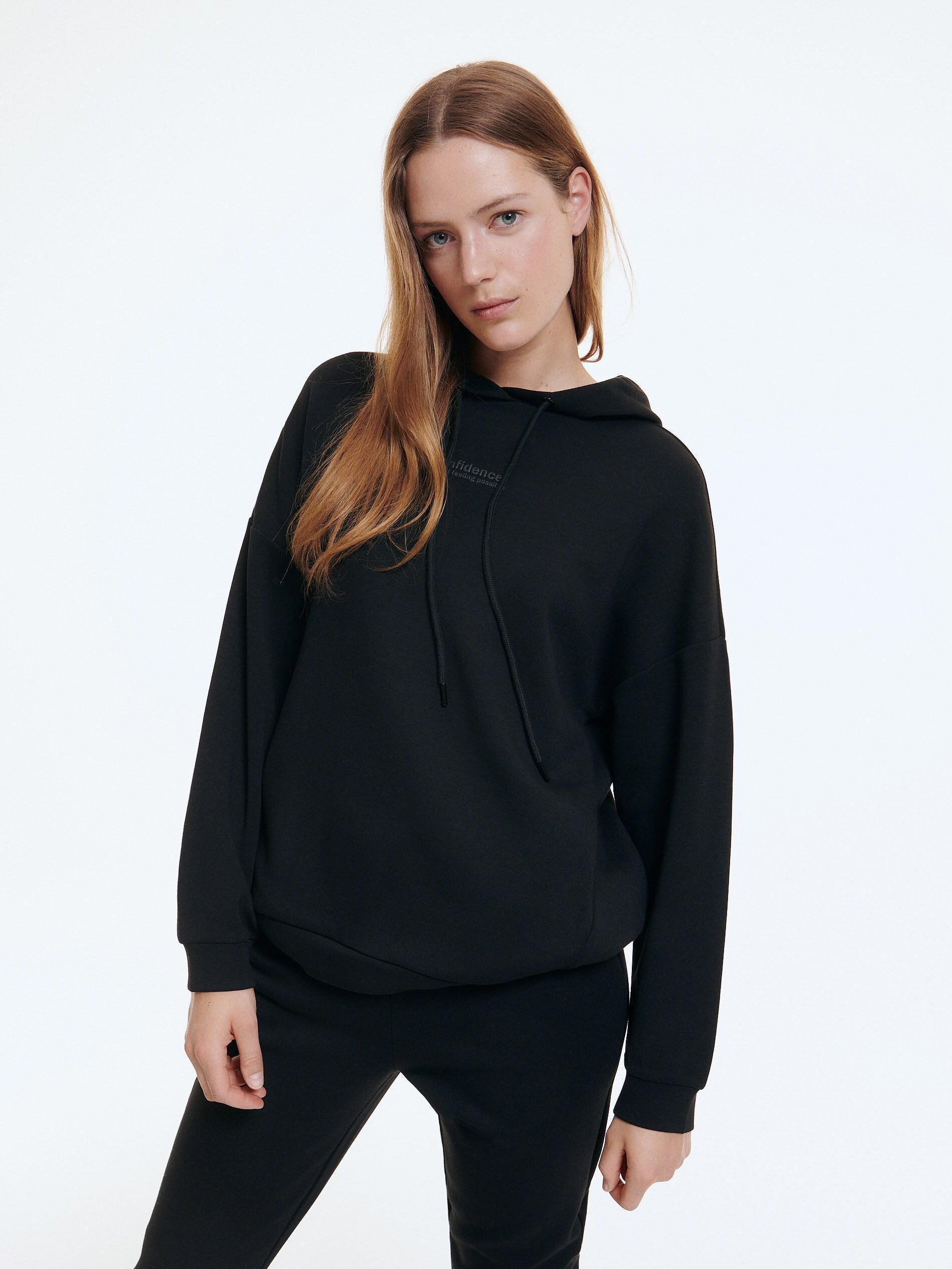 Black Ladies Jogging Top, , large image number 3