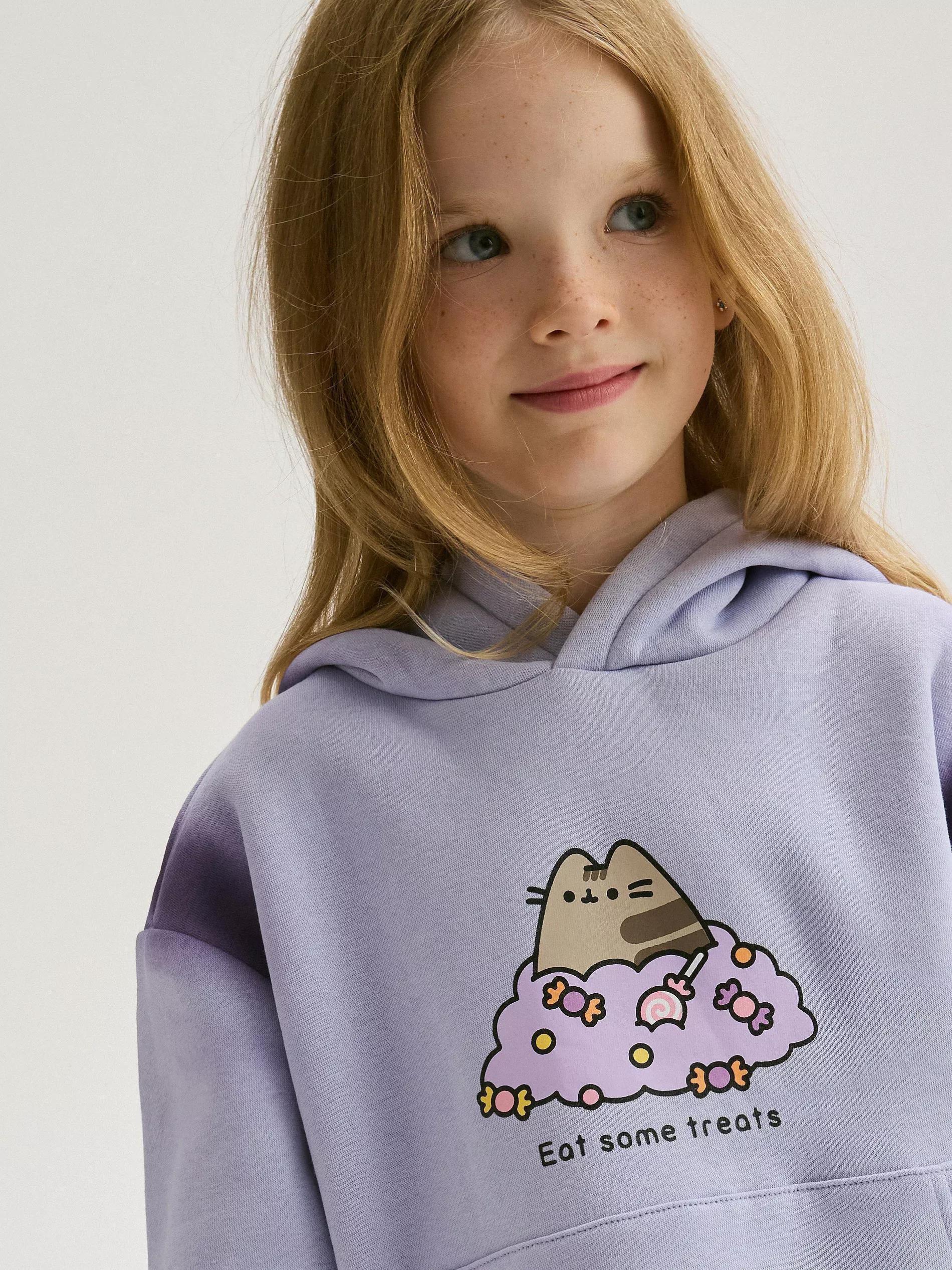 lavender Pusheen hoodie, , large image number 2