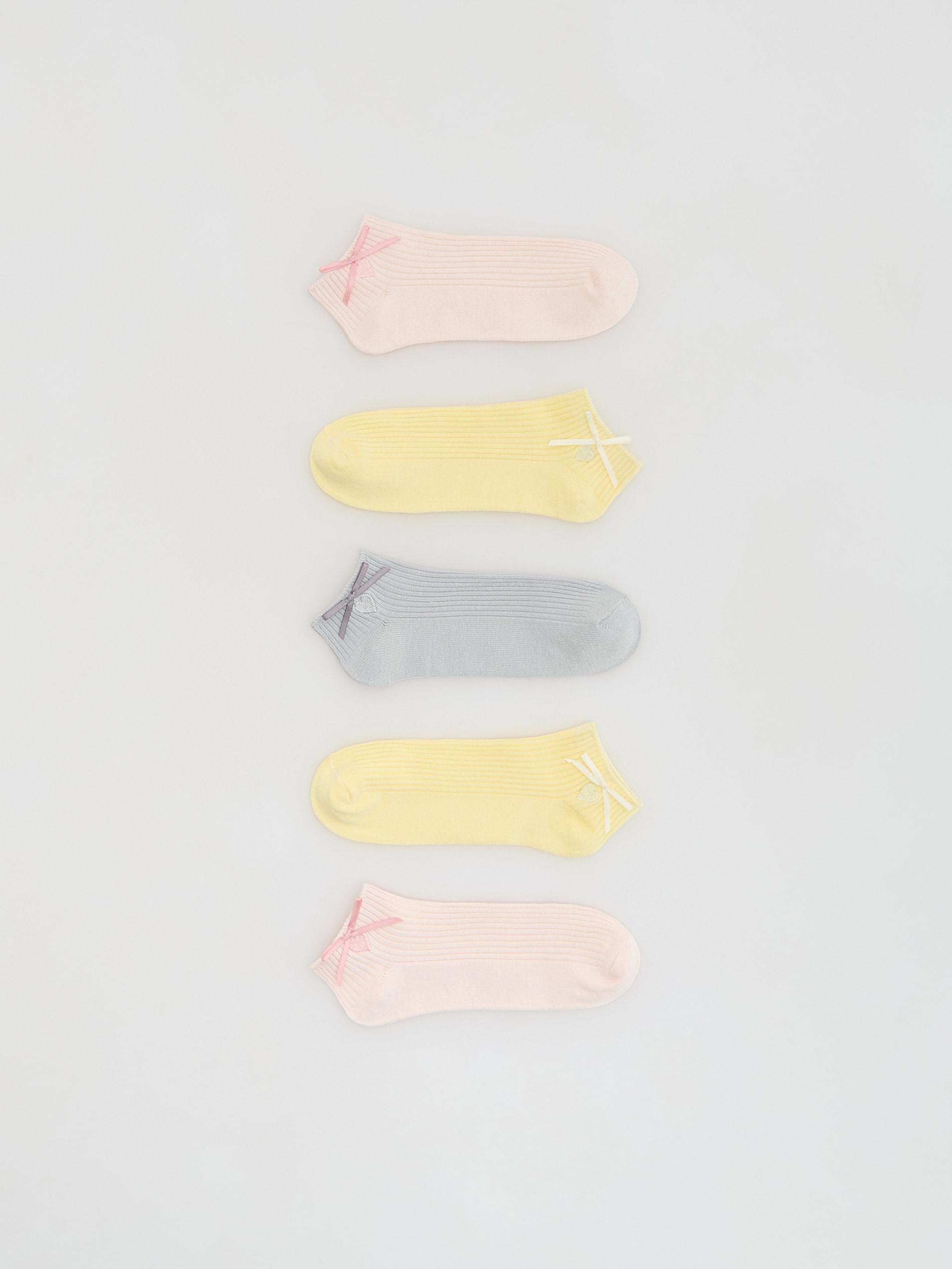 Multicolour Structural Socks 5 Pack, Multicolor, large image number 0