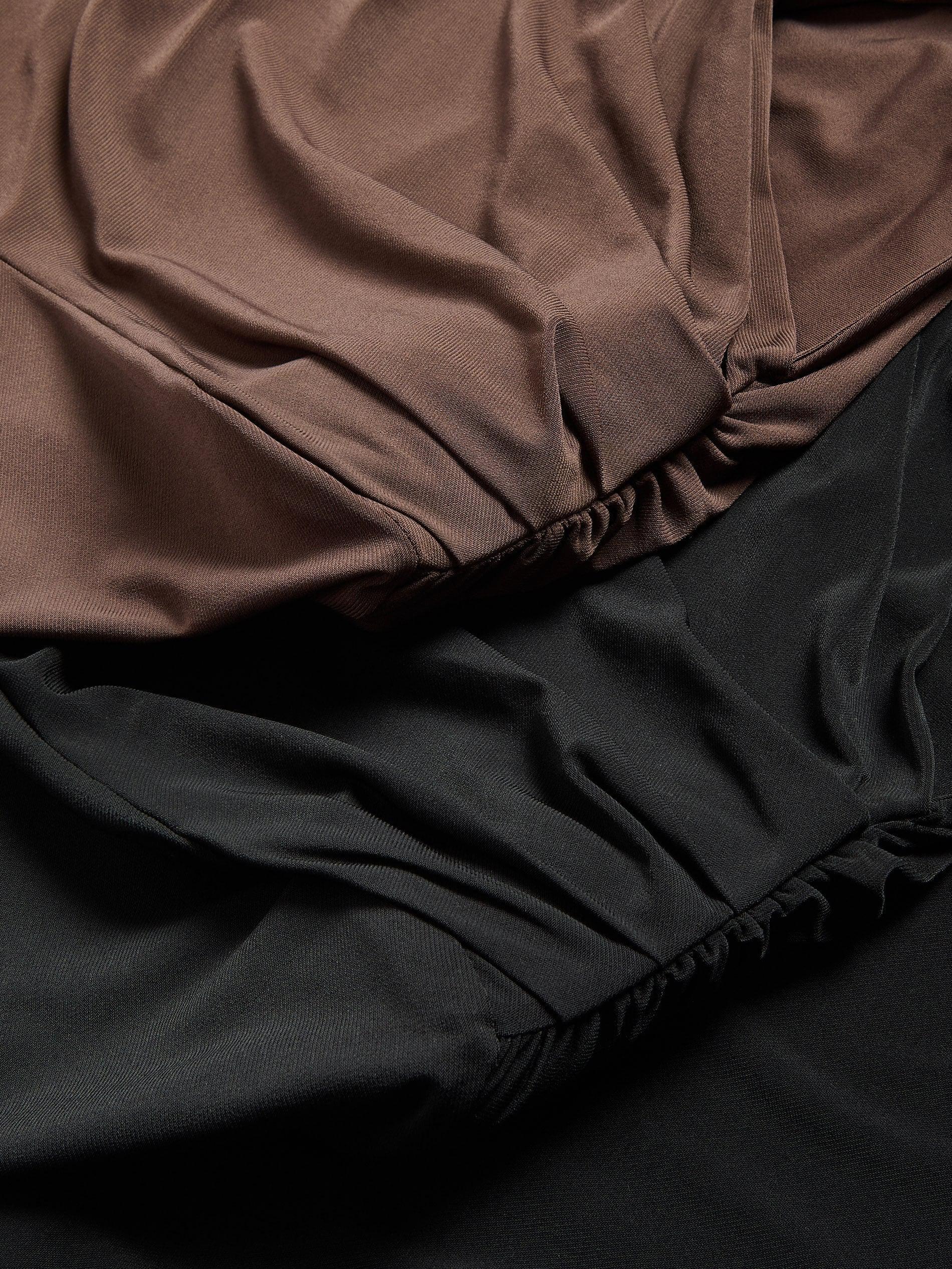 Black Blouse With Shoulder Pads, Black, large image number 5