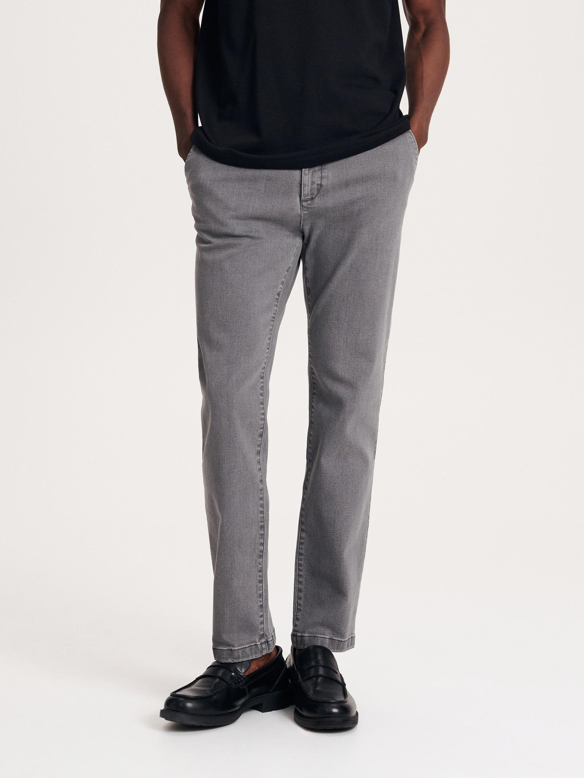 Grey Slim Chino Jeans, , large image number 2