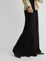 Reserved - black Viscose rich pleated trousers