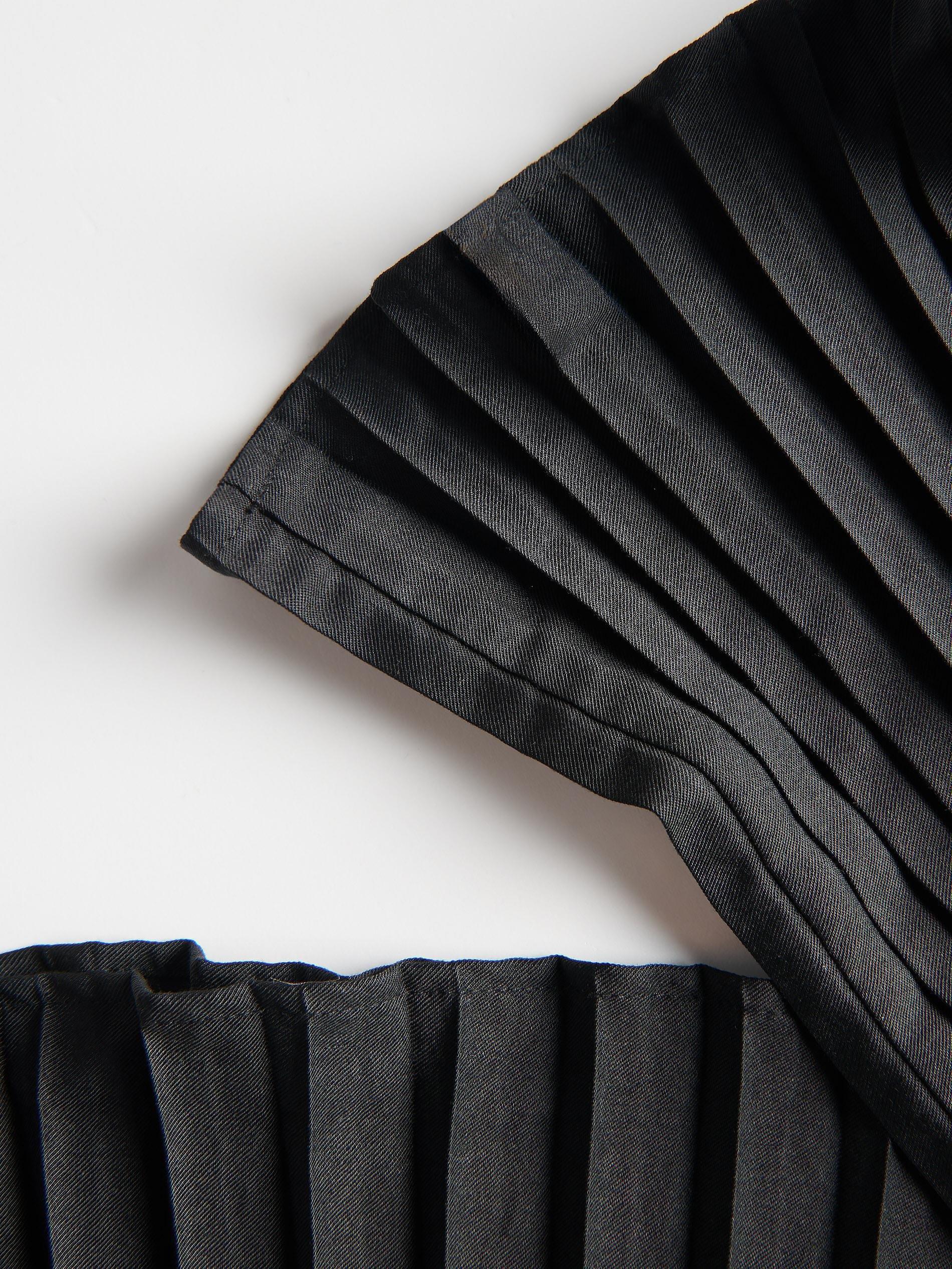 Black Pleated Trousers, , large image number 5