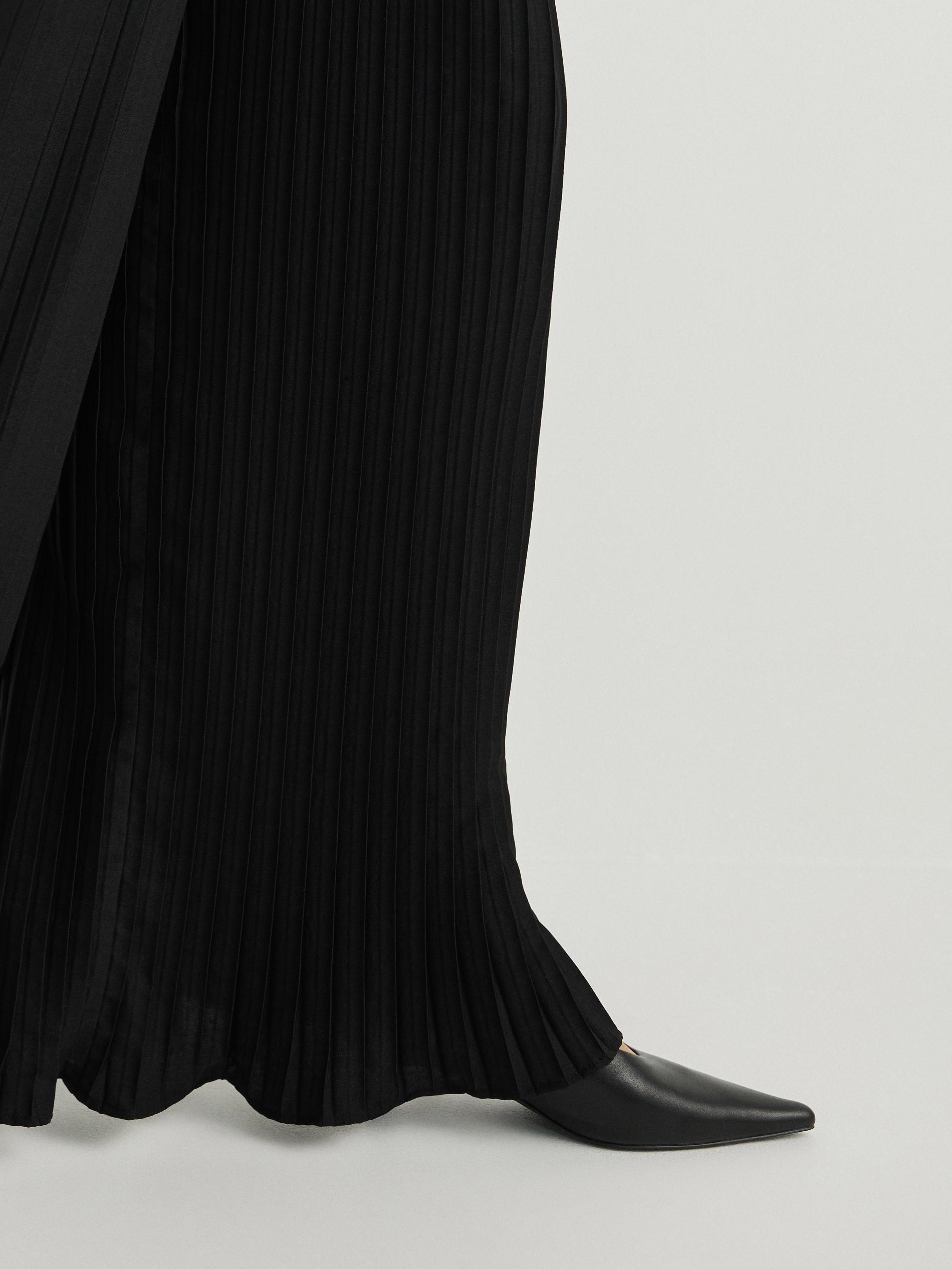 Black Pleated Trousers, , large image number 6
