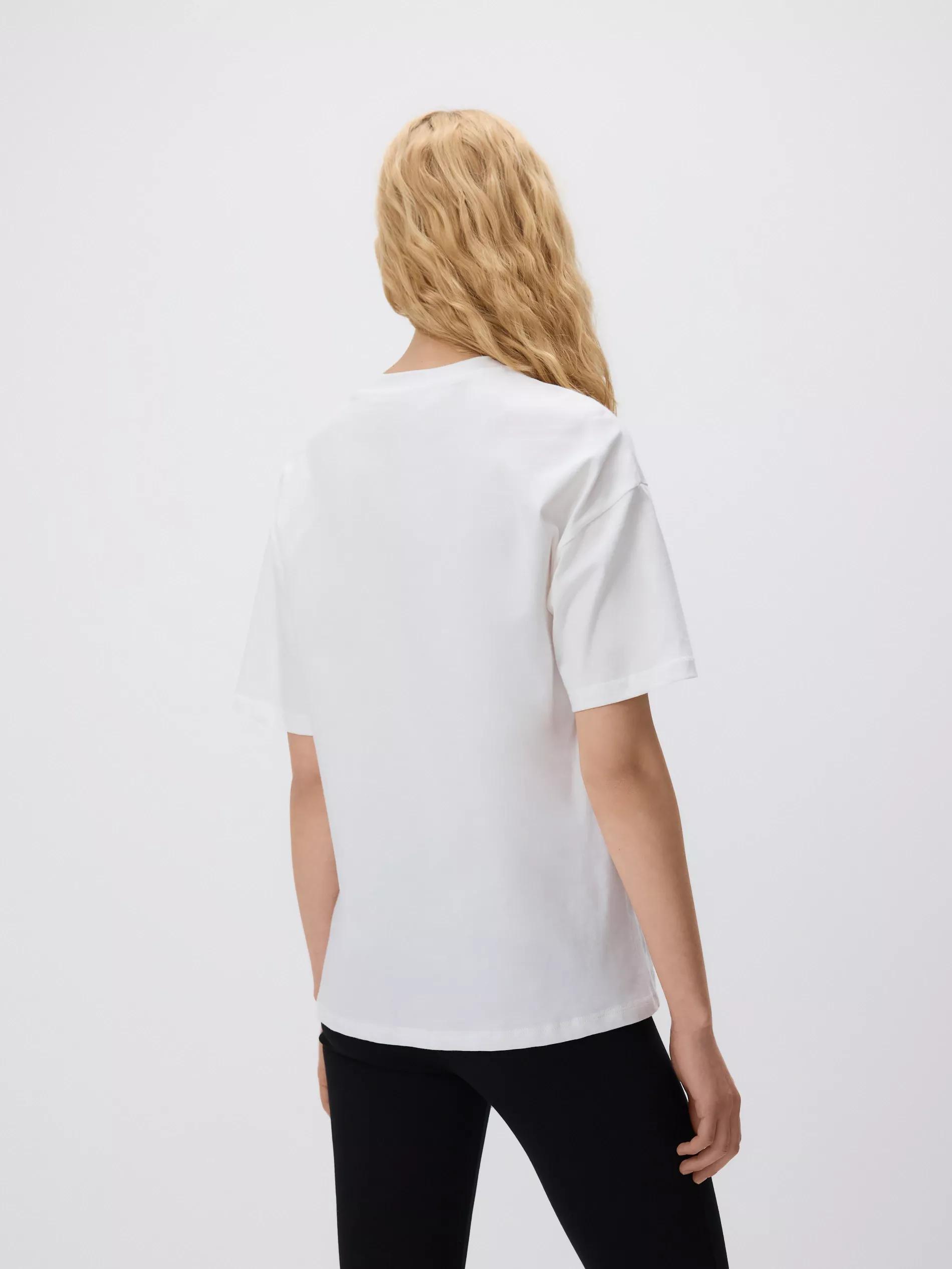 Cream T-Shirt, Ivory, large image number 3