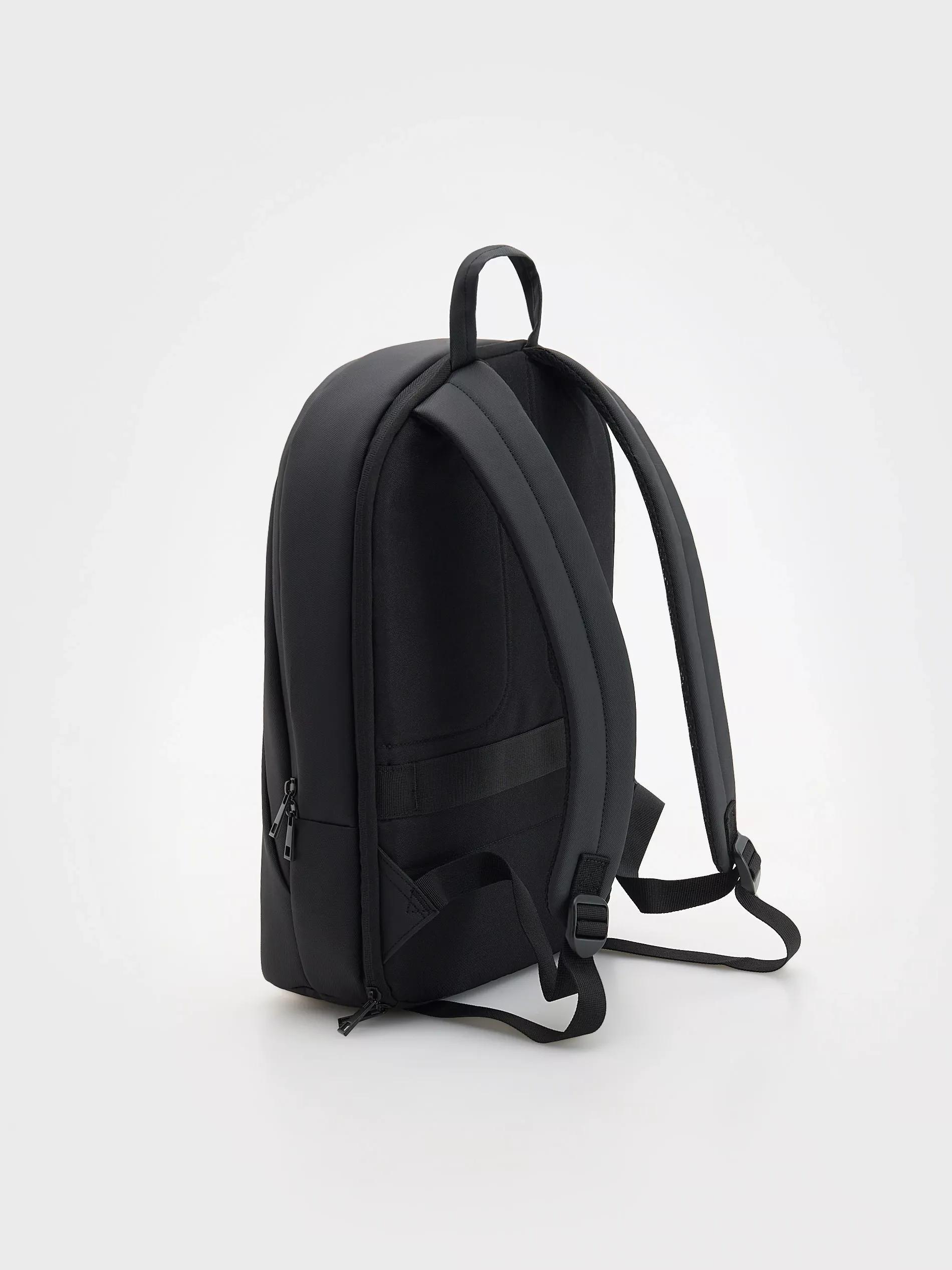 Black Backpack With Handle, Black, large image number 1