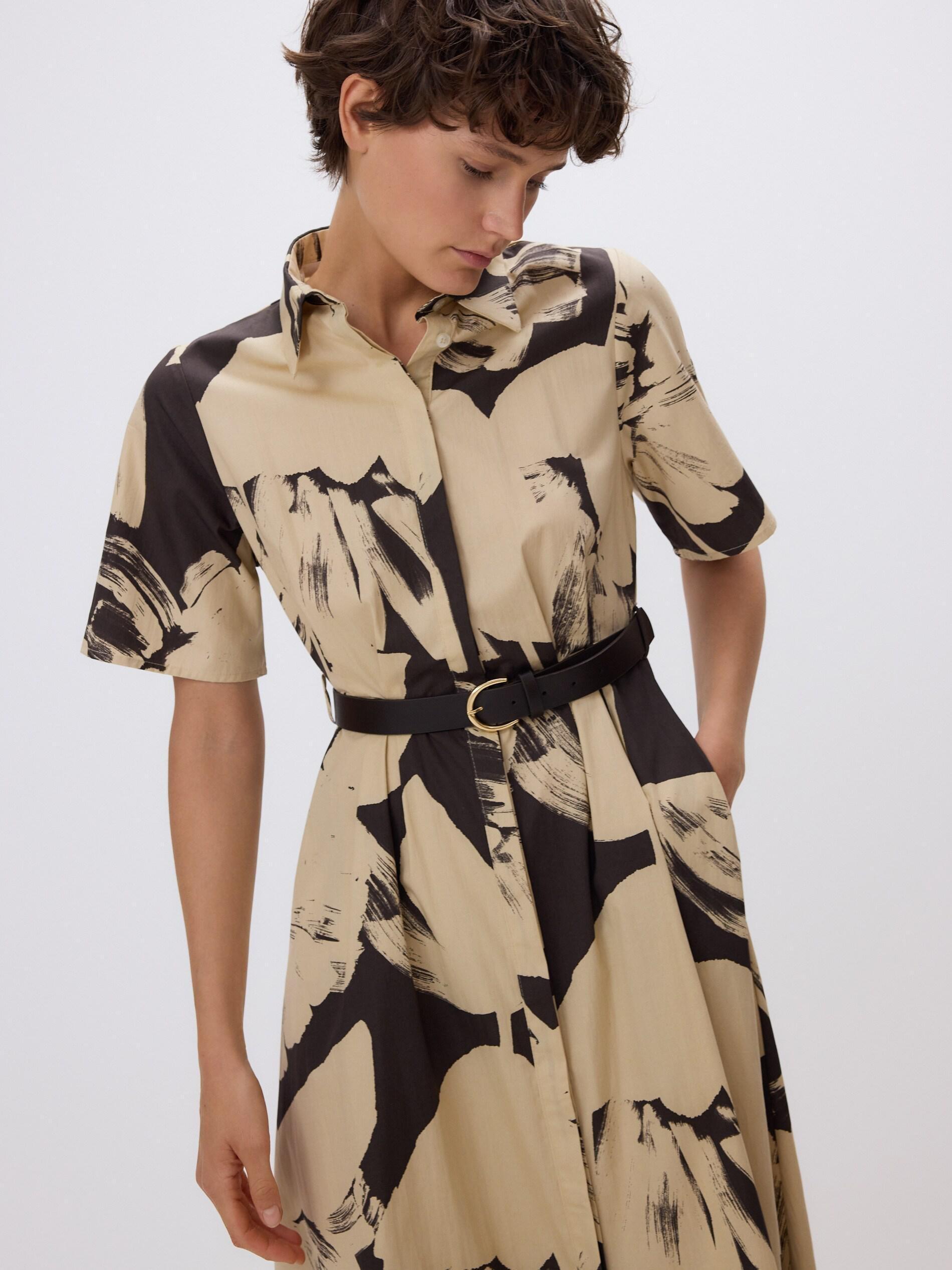 Multicolour Dress & Belt, Multicolor, large image number 0