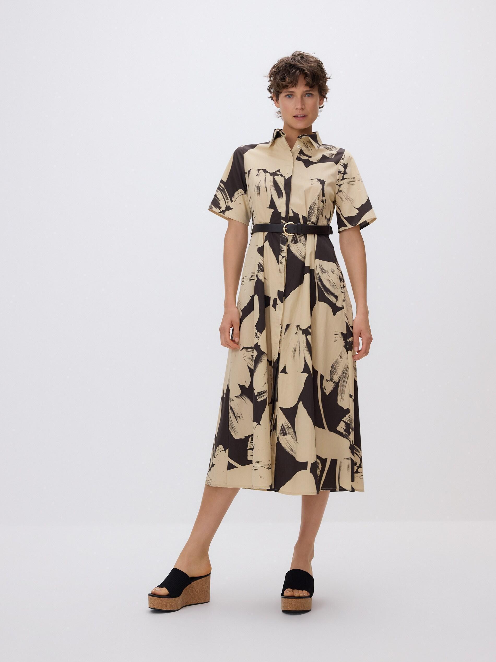 Multicolour Dress & Belt, Multicolor, large image number 1