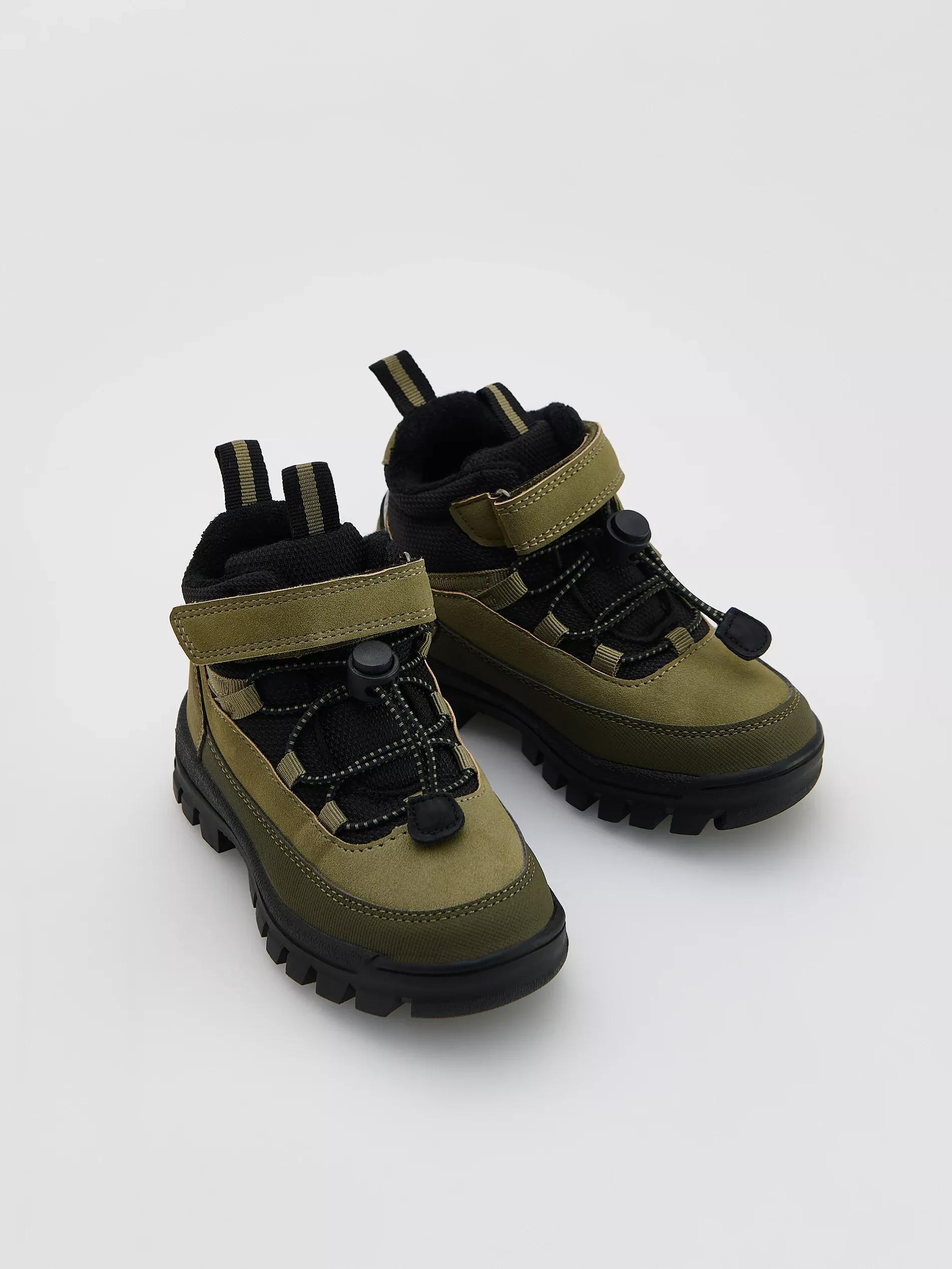 BOYS` TREKKING SHOES MILITARY, Khaki, large image number 2