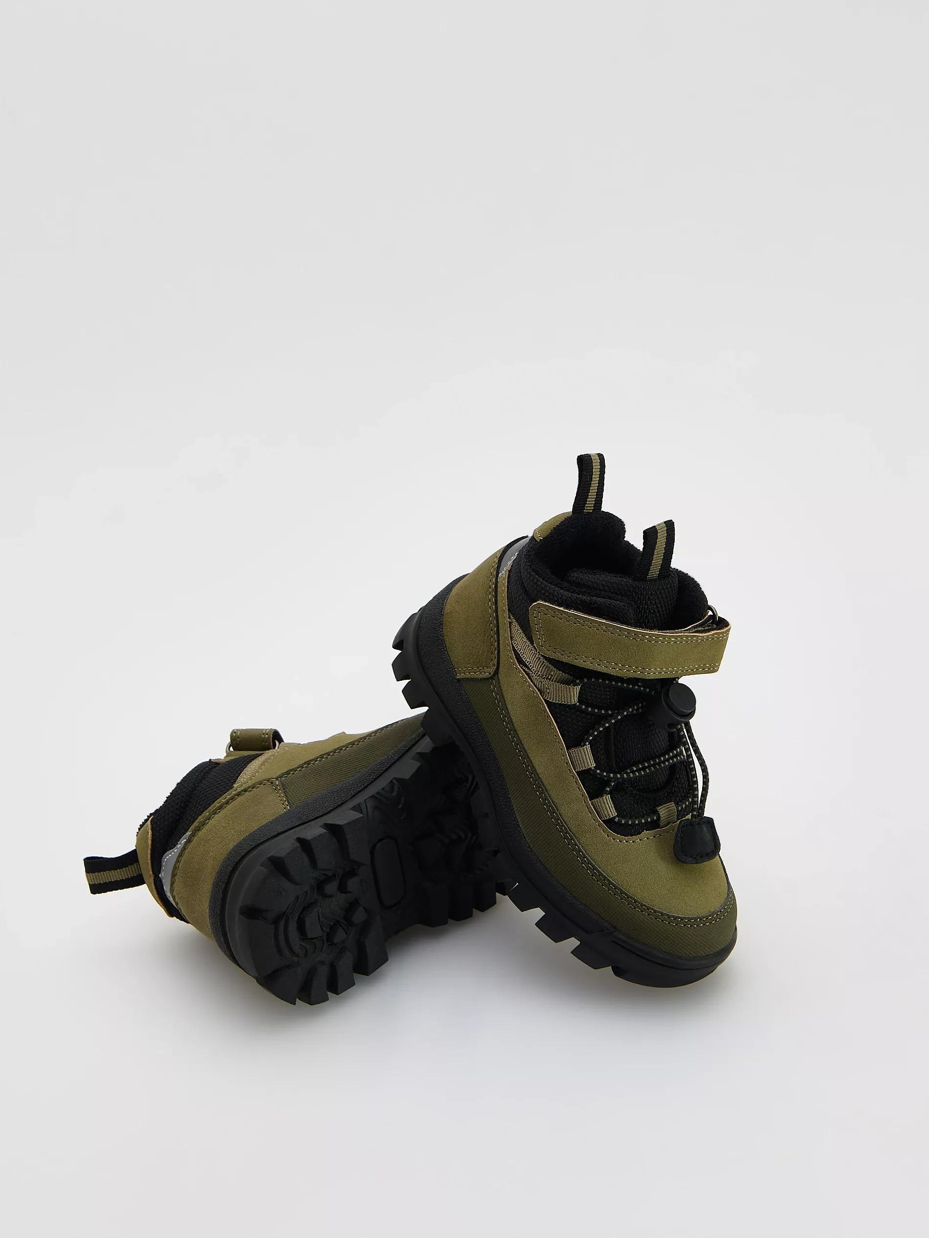 BOYS` TREKKING SHOES MILITARY, Khaki, large image number 3