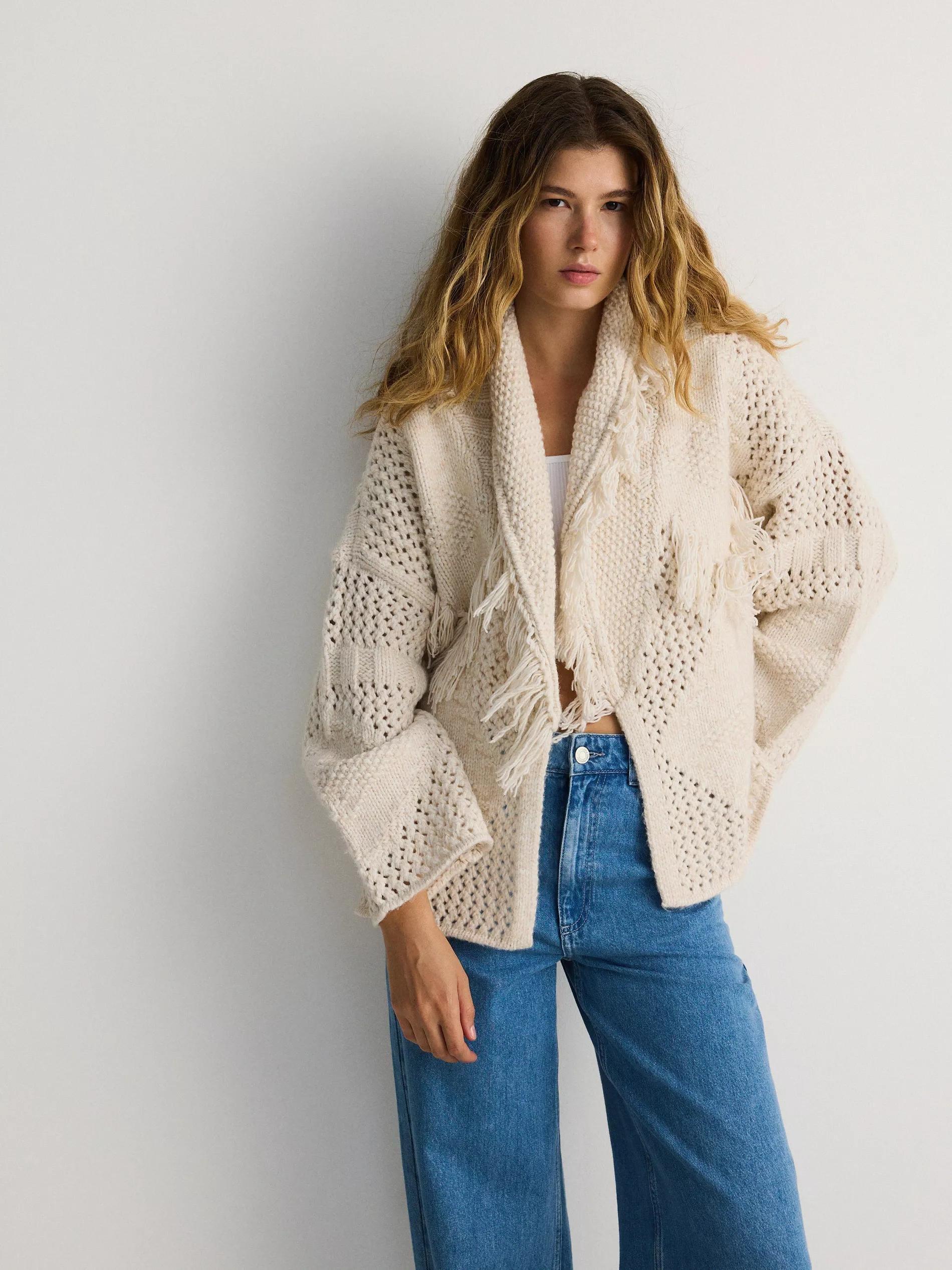 Beige Sweater, , large image number 1