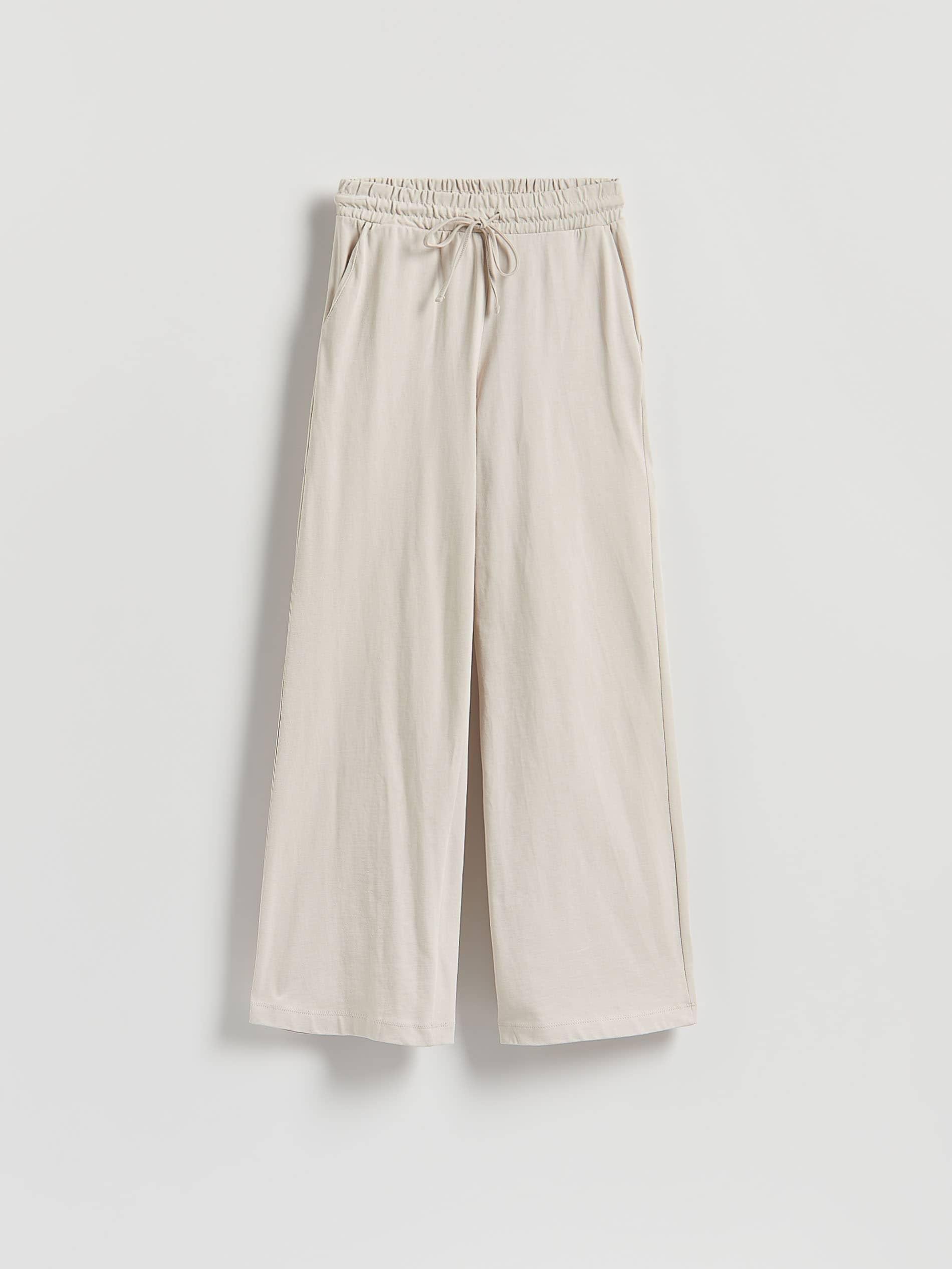 Beige Cotton Trousers, , large image number 5