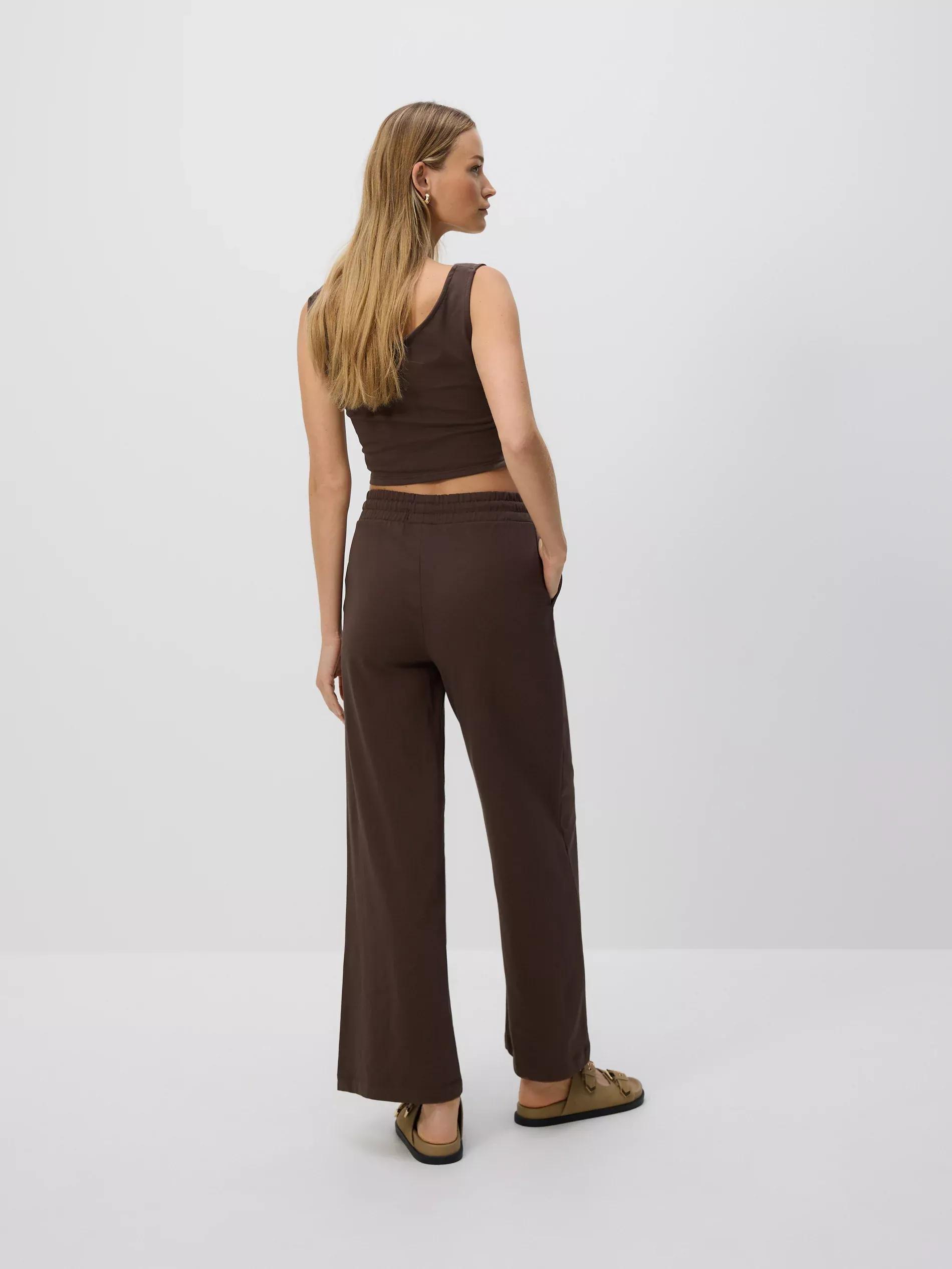 Brown Cotton Trousers, , large image number 2