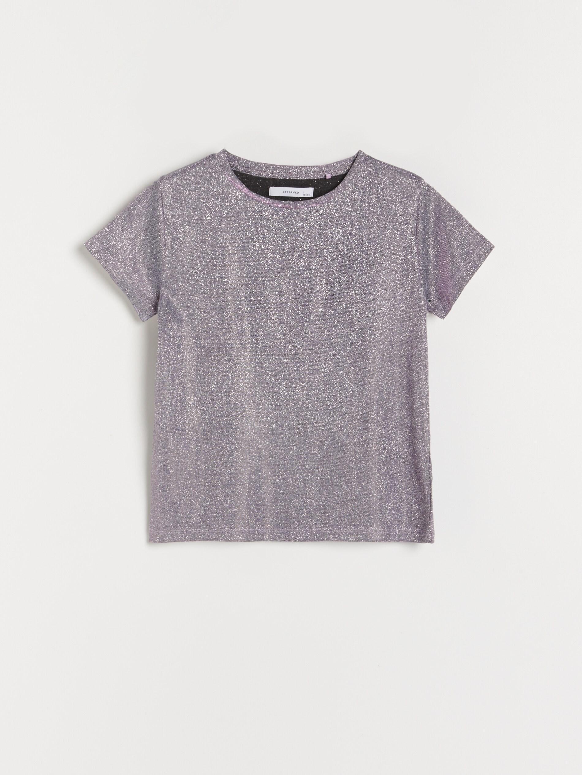 Purple Metallic Thread T-Shirt, Kids Girl, , large image number 2
