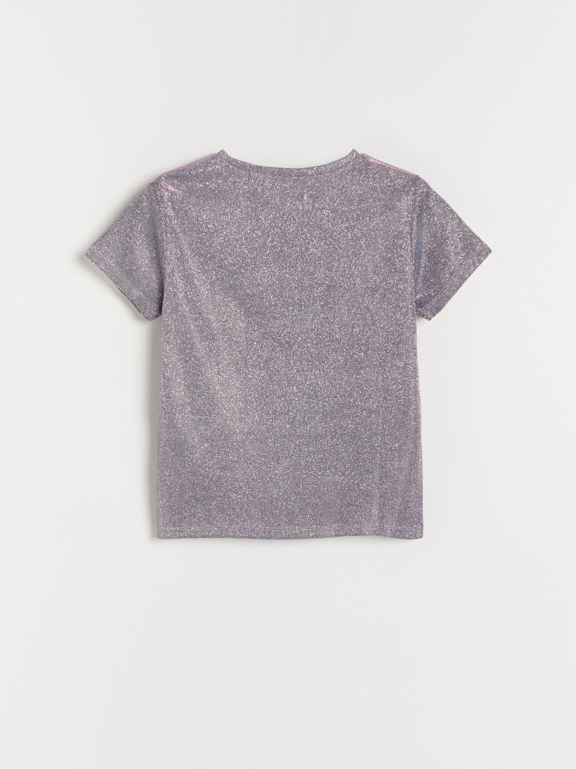 Purple Metallic Thread T-Shirt, Kids Girl, , large image number 3