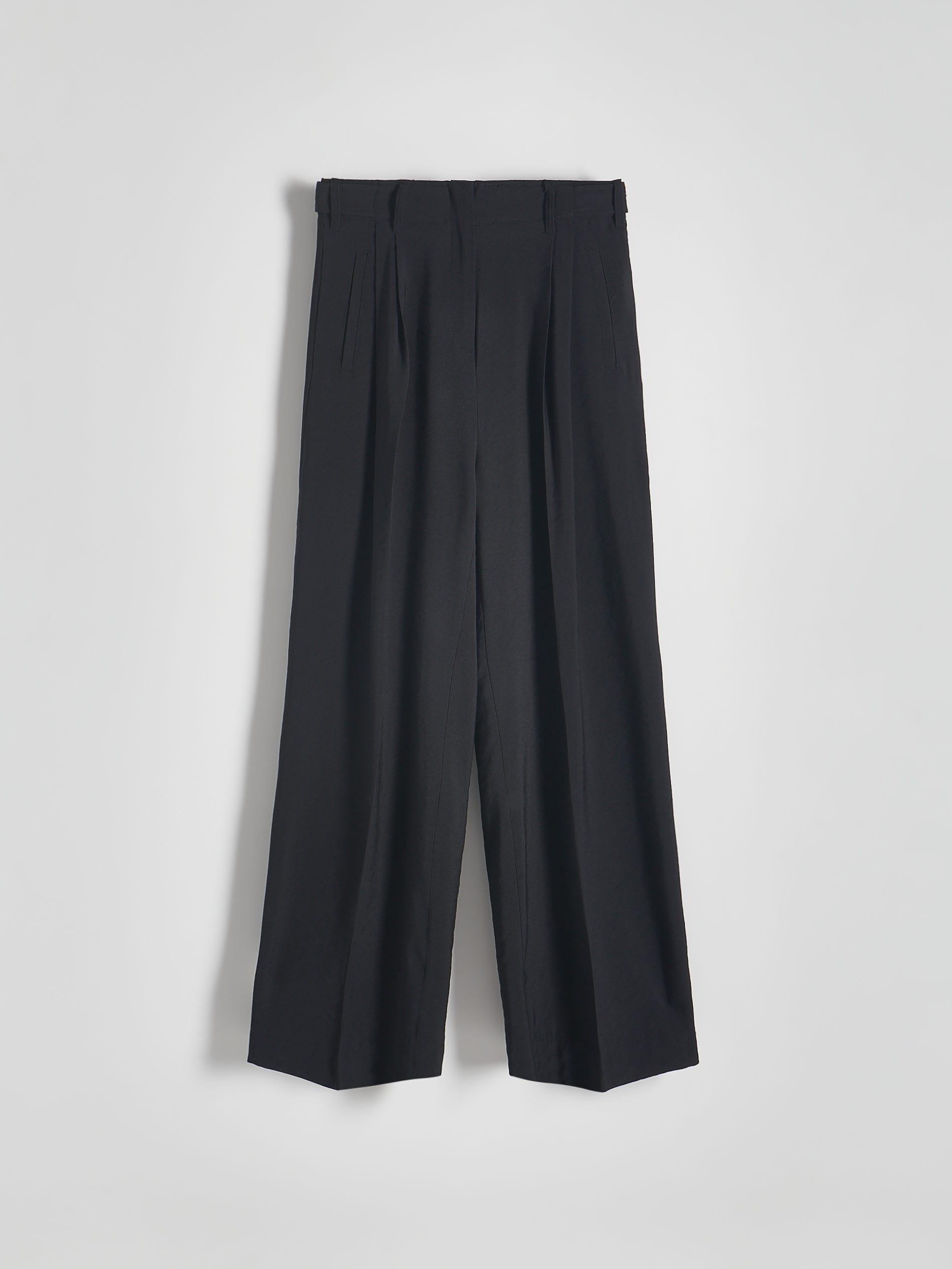 Black Casual Cut Trousers, , large image number 5