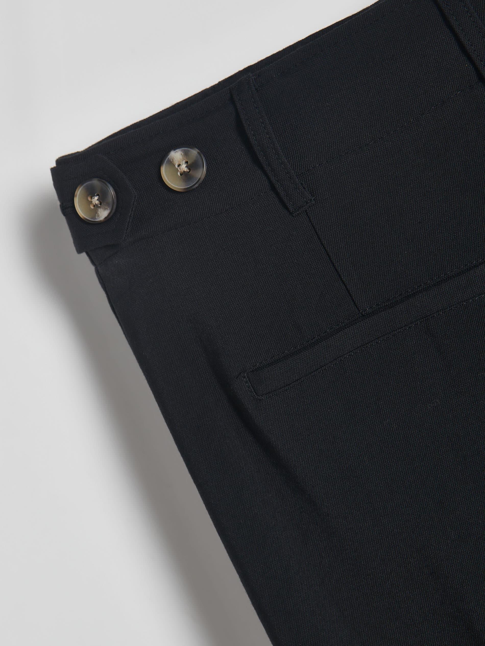 Black Casual Cut Trousers, , large image number 6