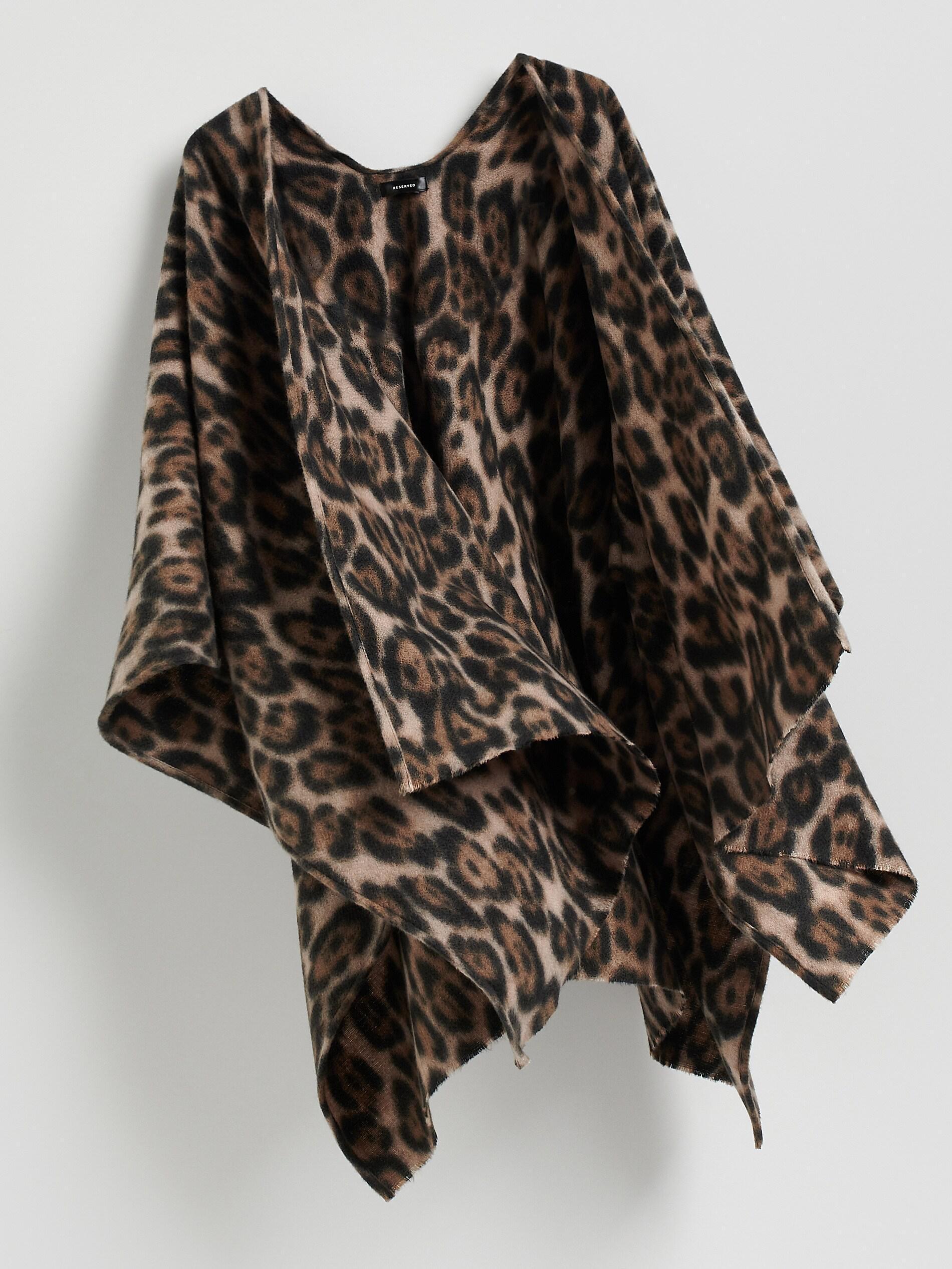 Multicolor Printed Poncho, Multicolor, large image number 4