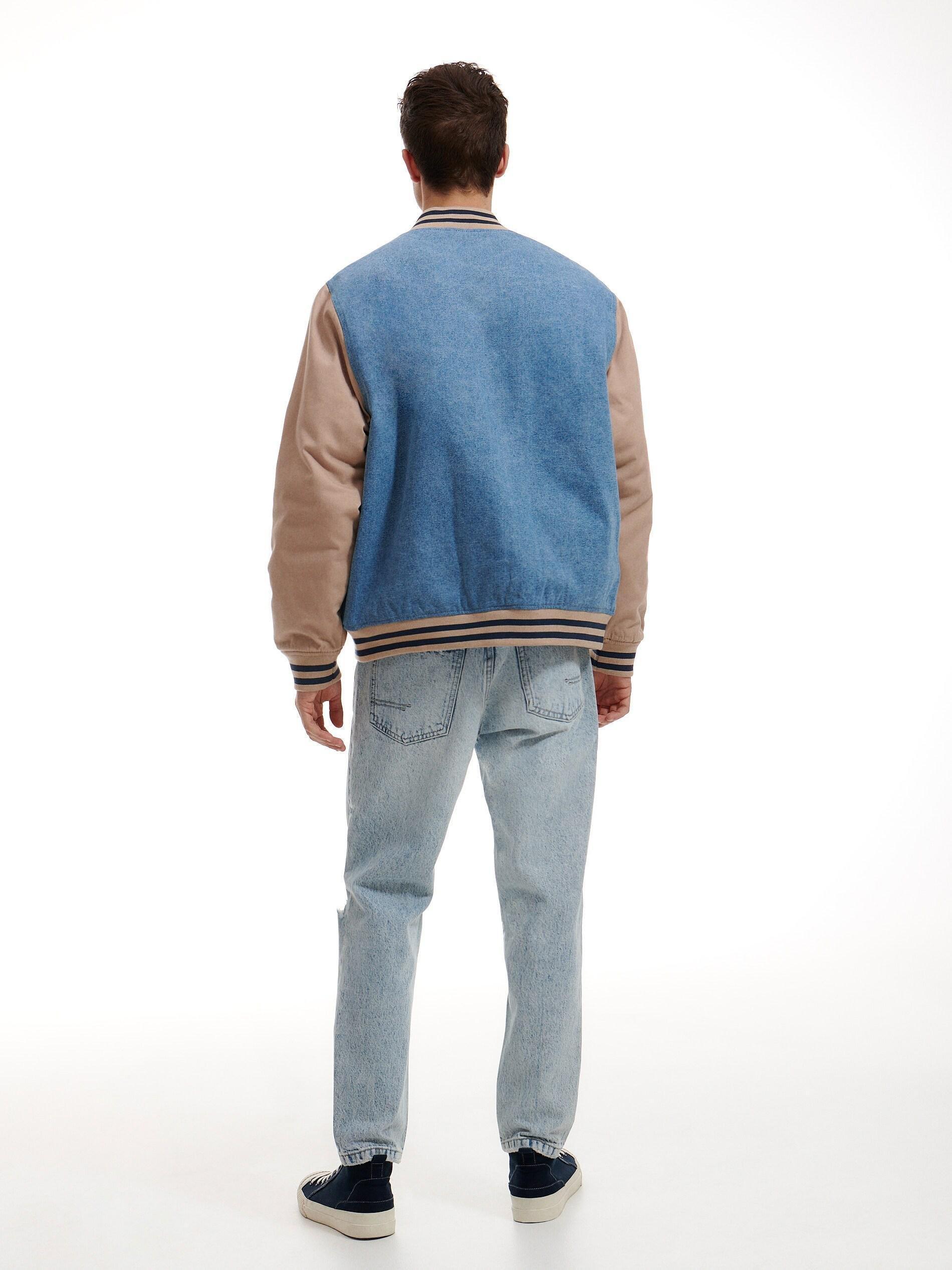 Blue Ripped Carrot Jeans, , large image number 3