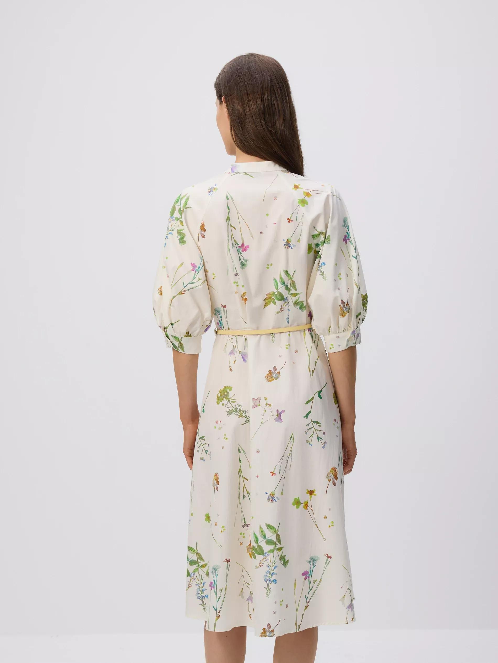 Multicolour Midi Dress With Floral Pattern, , large image number 3