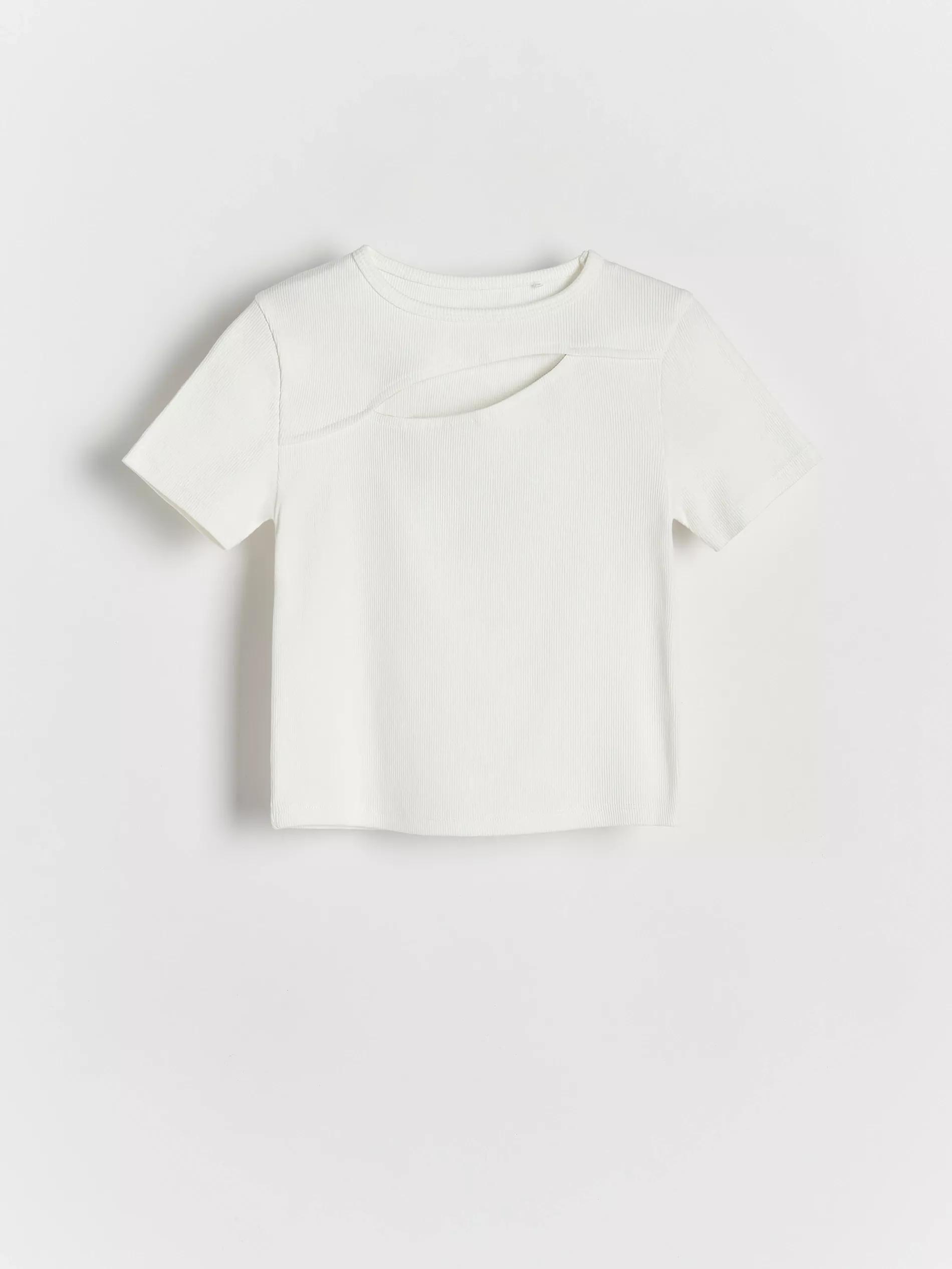 White Shoulder T Shirt, , large image number 1