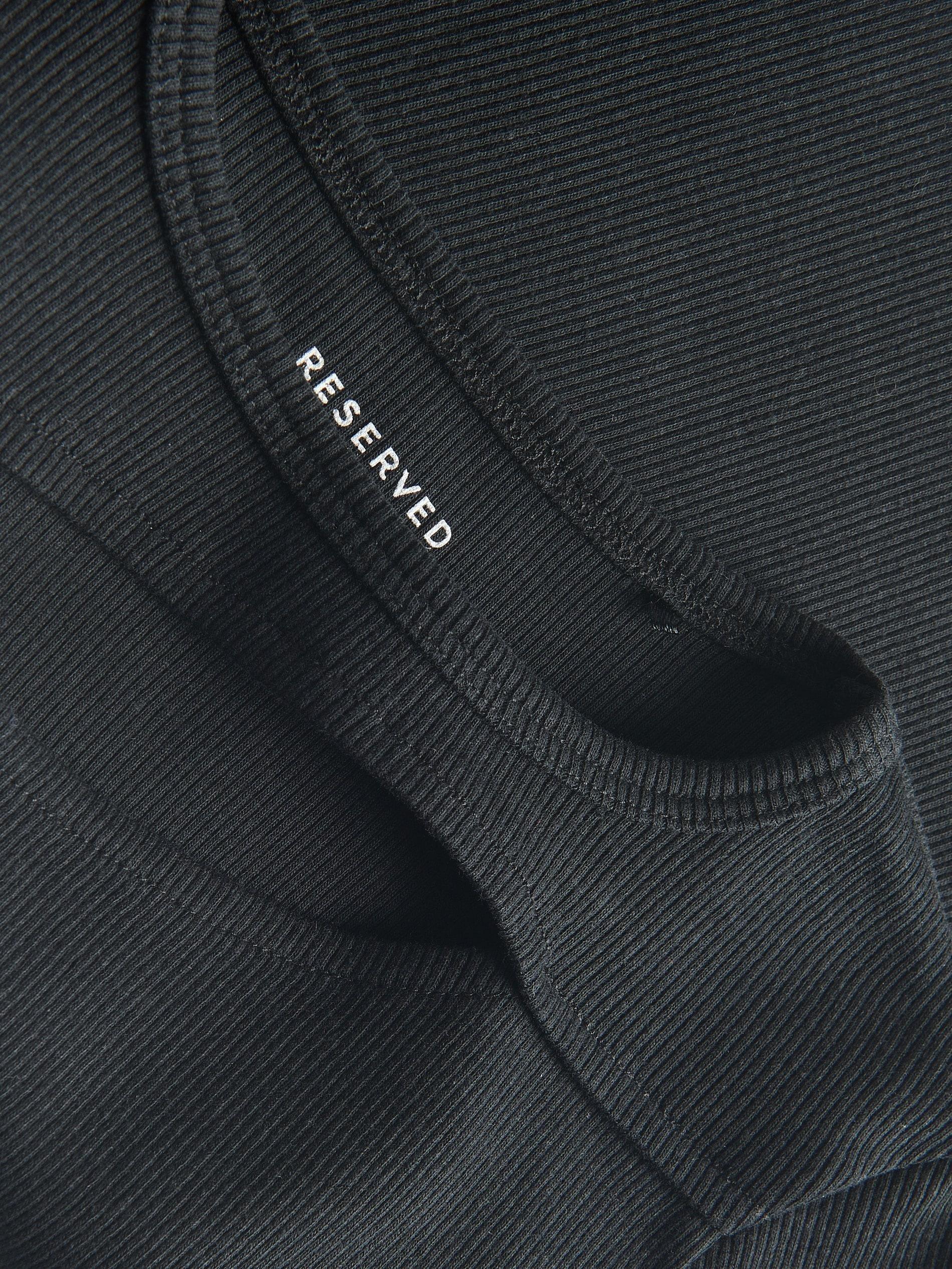 Black Shoulder T Shirt, , large image number 2