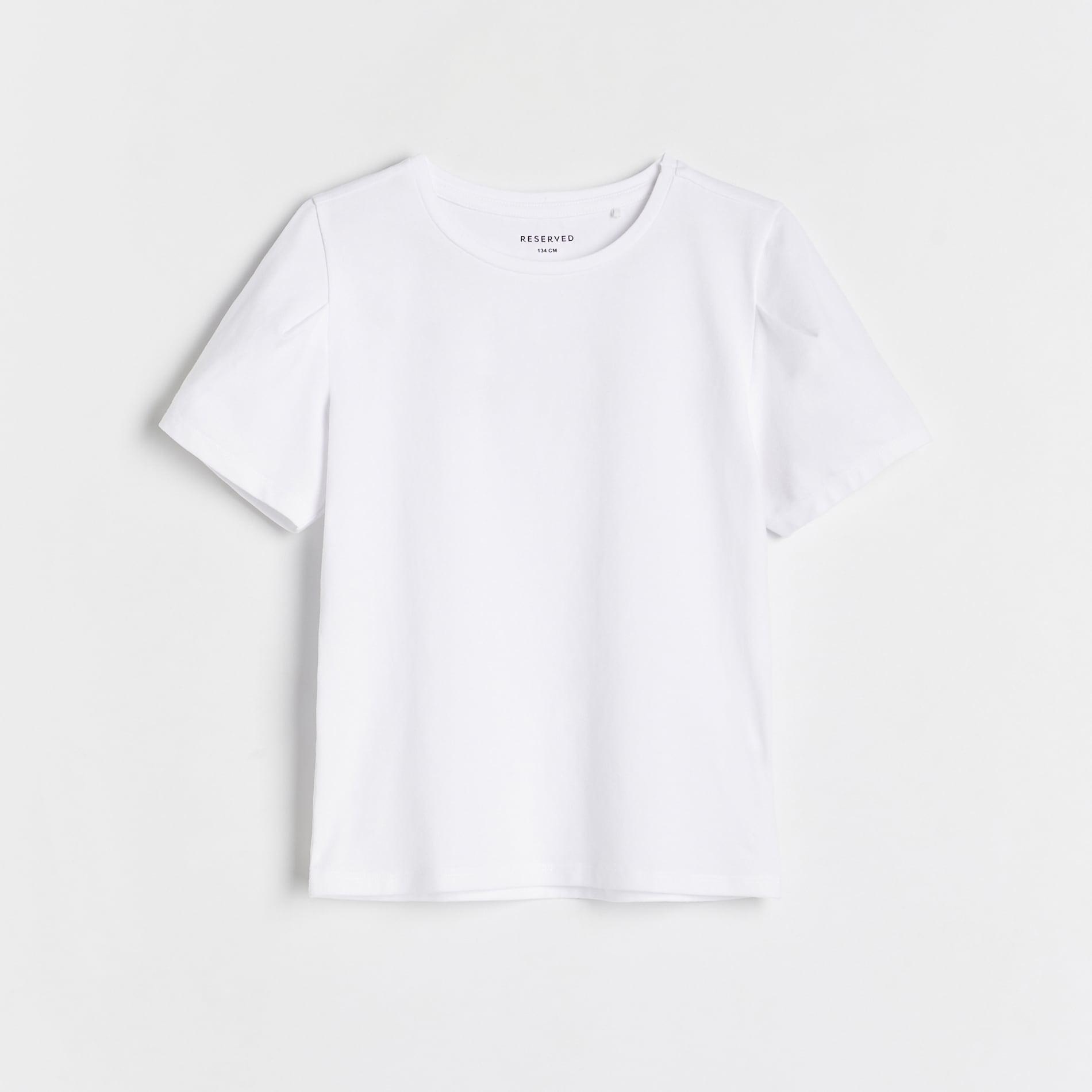 White Cotton T-Shirt, Kids Girls, , large image number 2