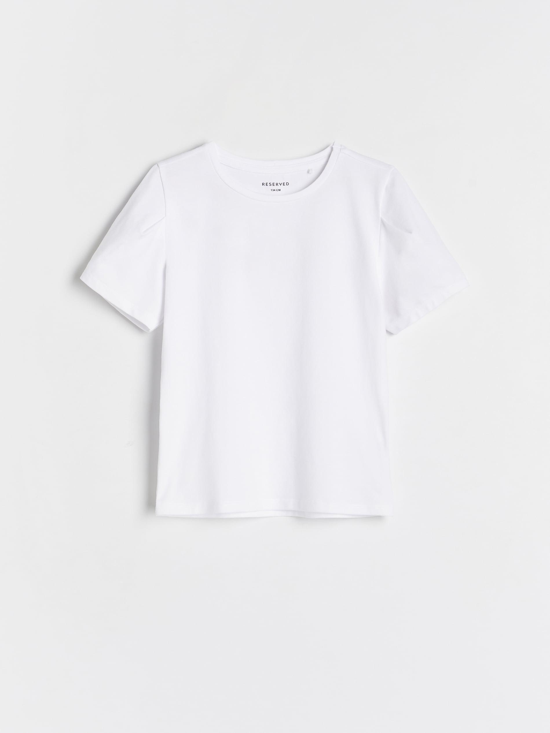 White Cotton T-Shirt, Kids Girls, , large image number 5