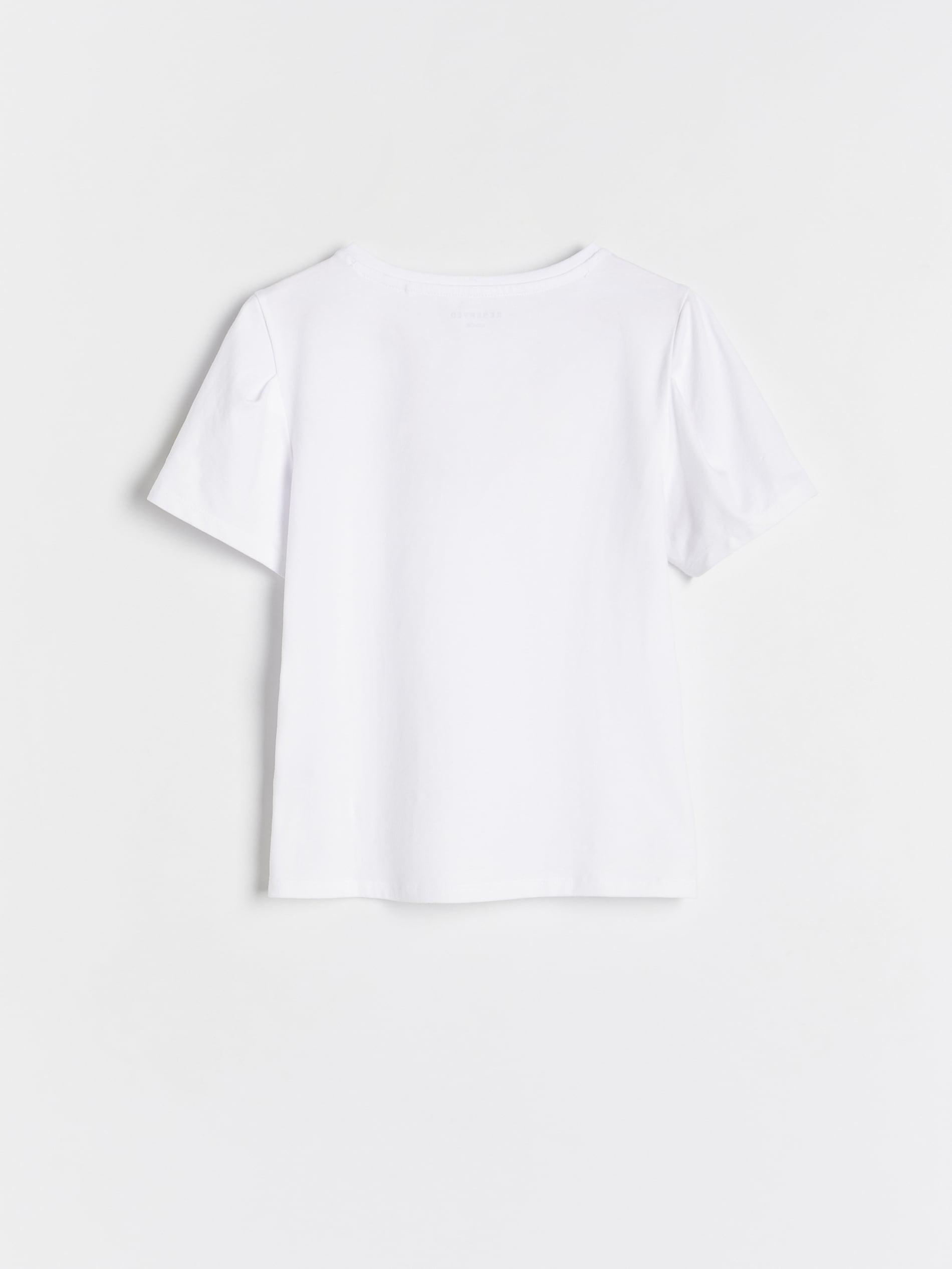 White Cotton T-Shirt, Kids Girls, , large image number 6