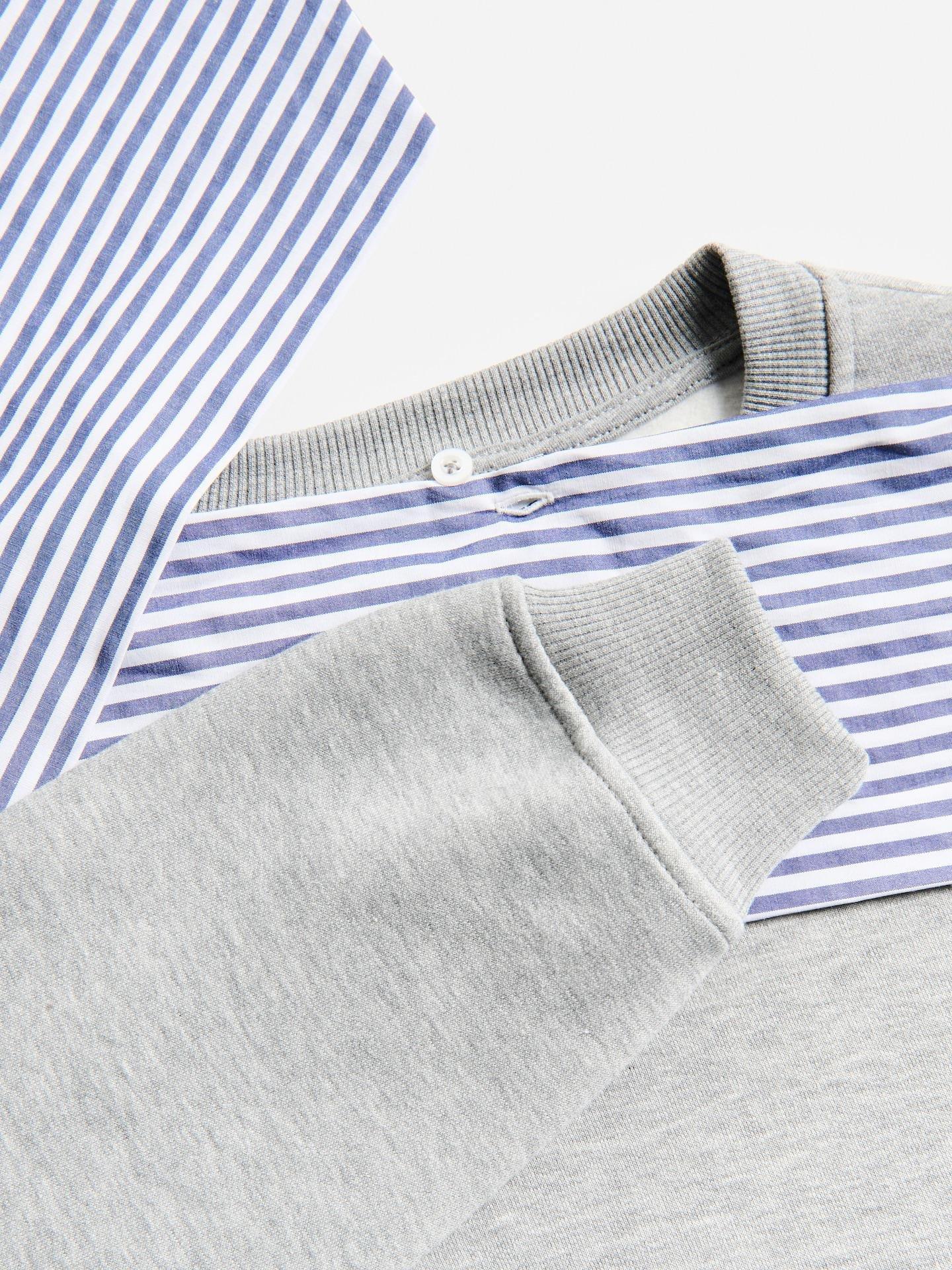 Grey Sweatshirt With Scarf, Light grey, large image number 5